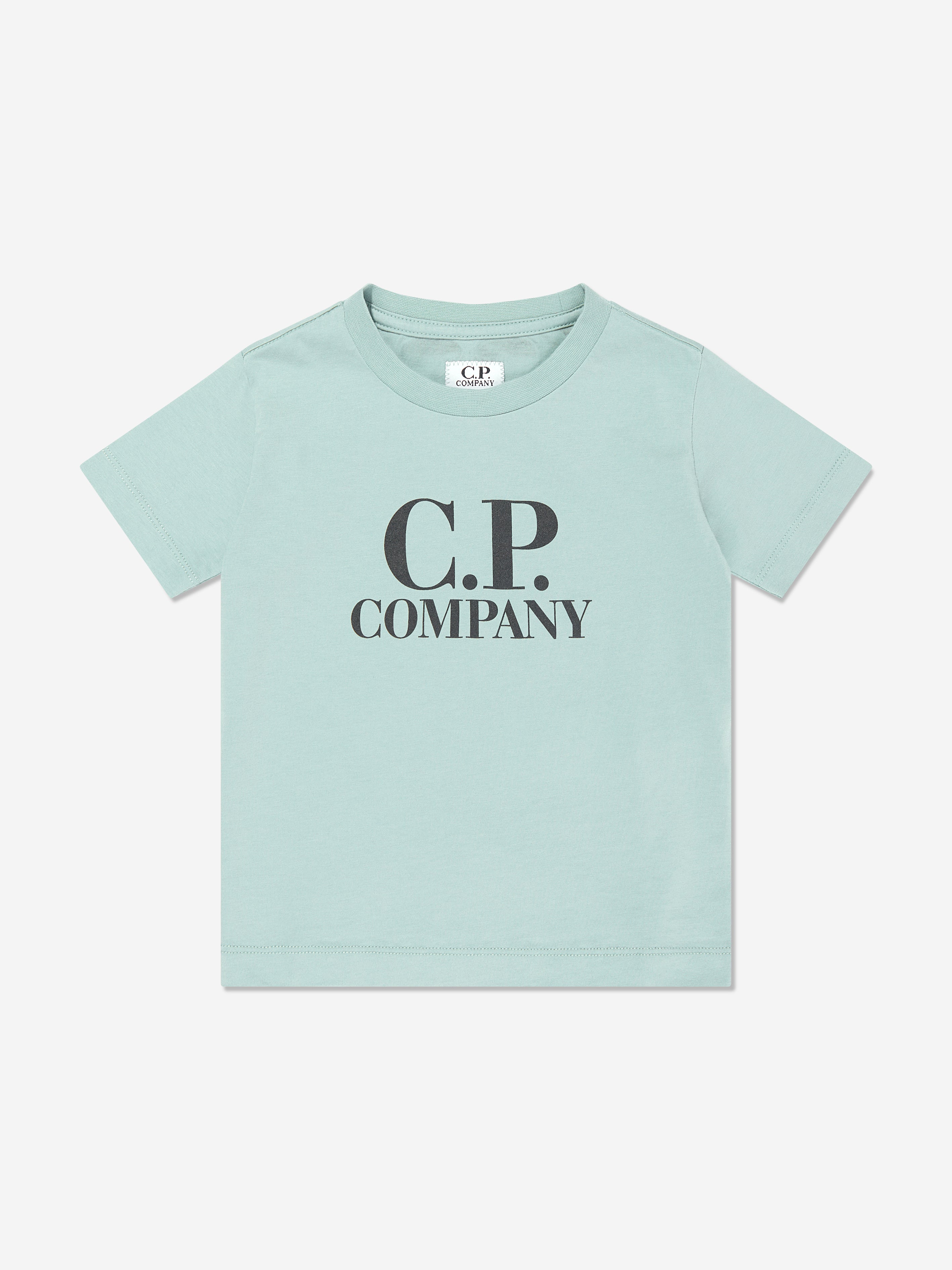 Boys Logo Print T-Shirt in Green Cheap Explore