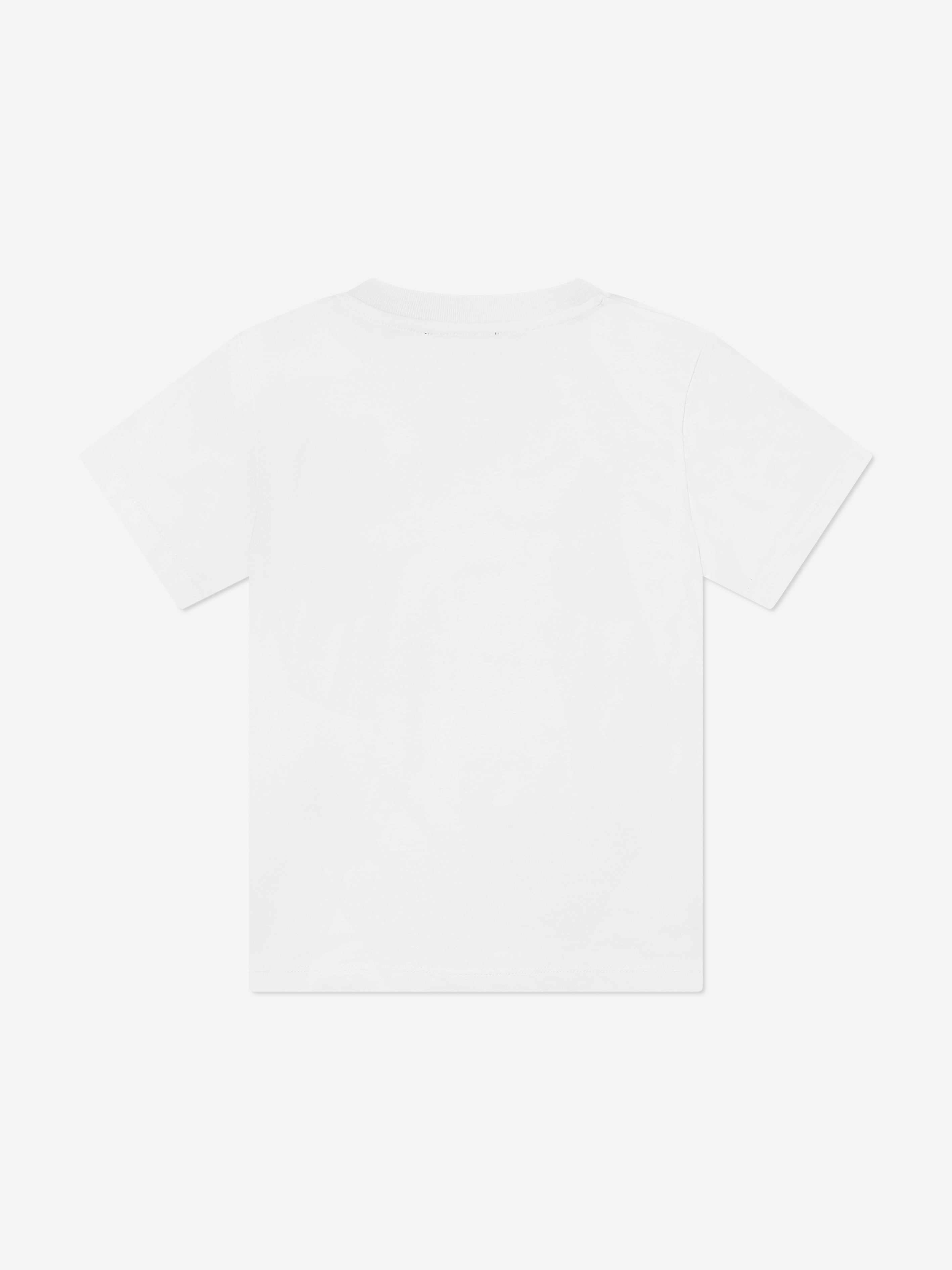 Balmain Girls Buttoned Logo T-Shirt in White Footlocker Finishline For Sale