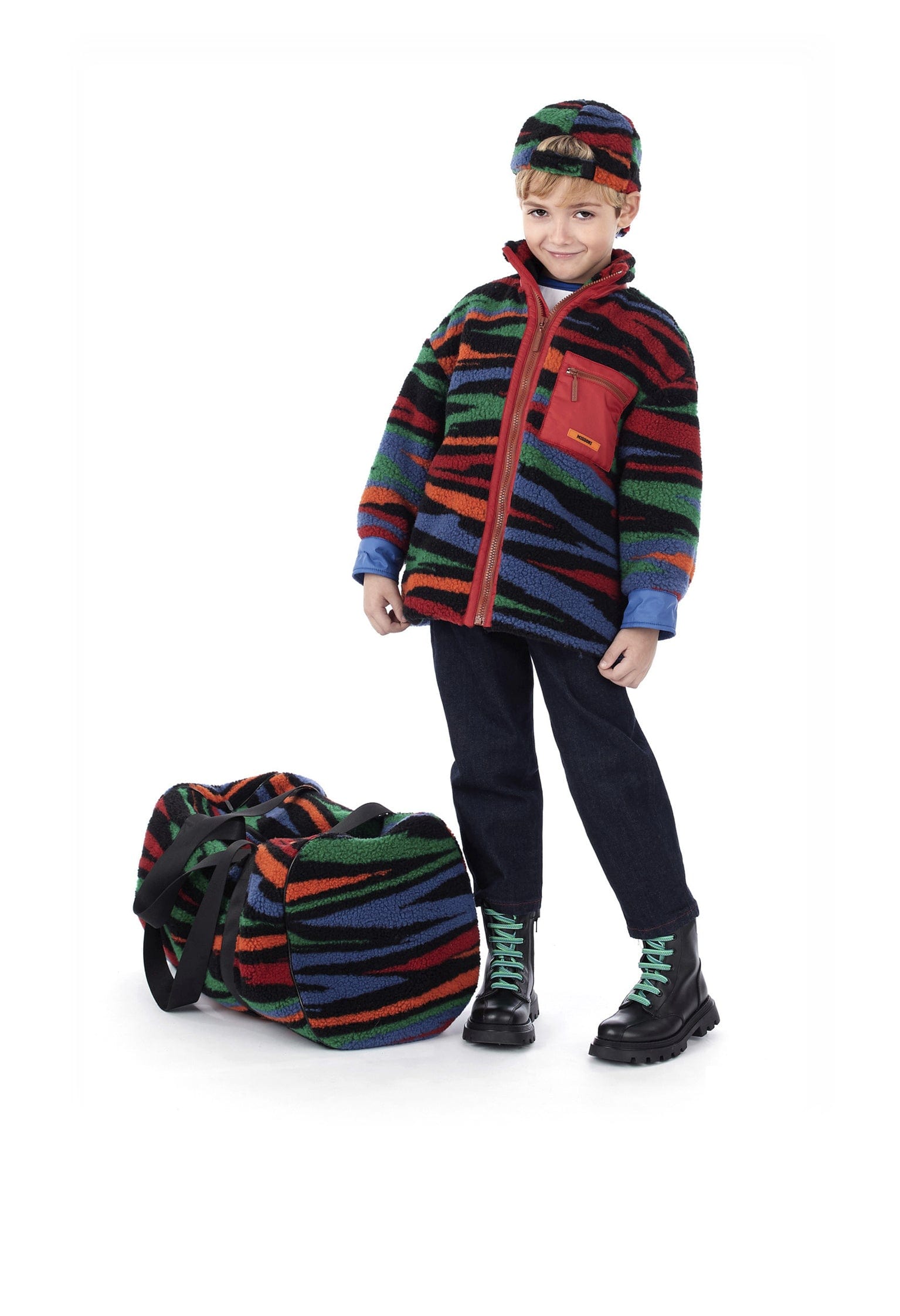 Missoni Boys Puffer Jacket in Multicolour Nicekicks