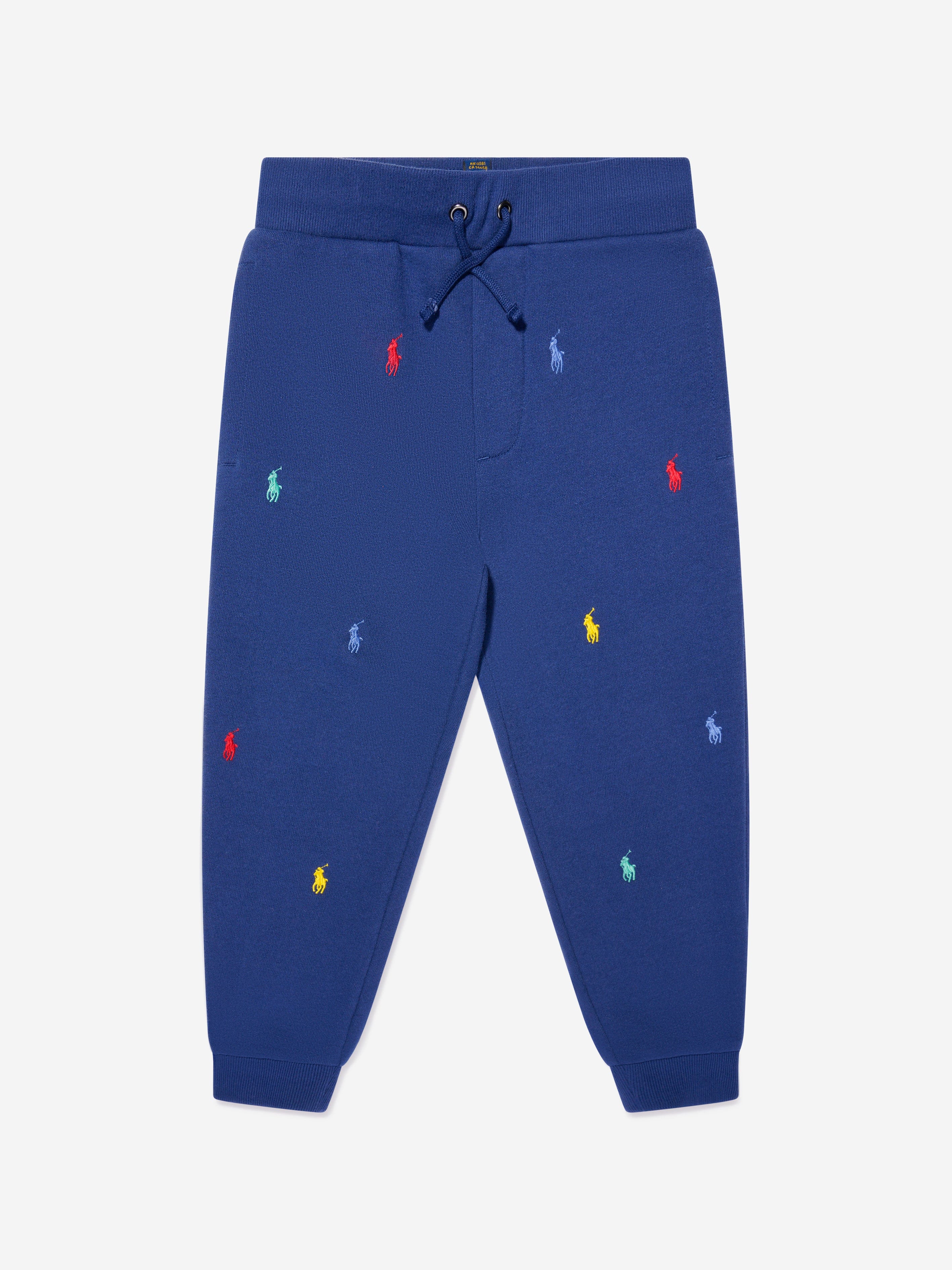 Ralph Lauren Boys Logo Joggers in Navy Cheap Extremely