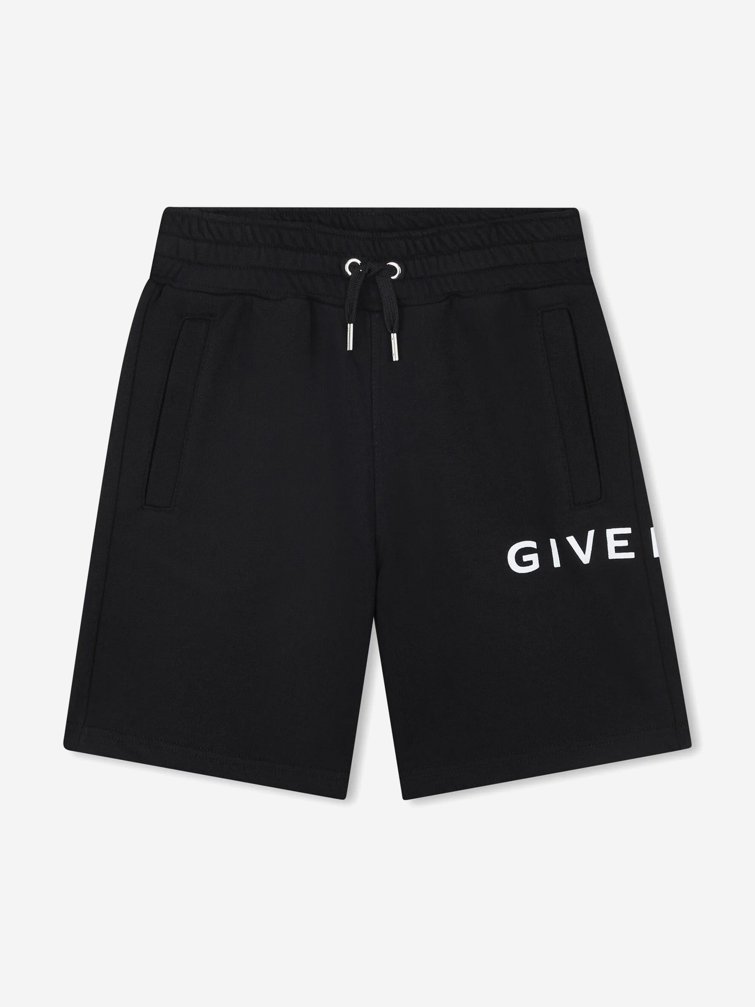 Boys Logo Print Shorts in Black Cheap Countdown Package