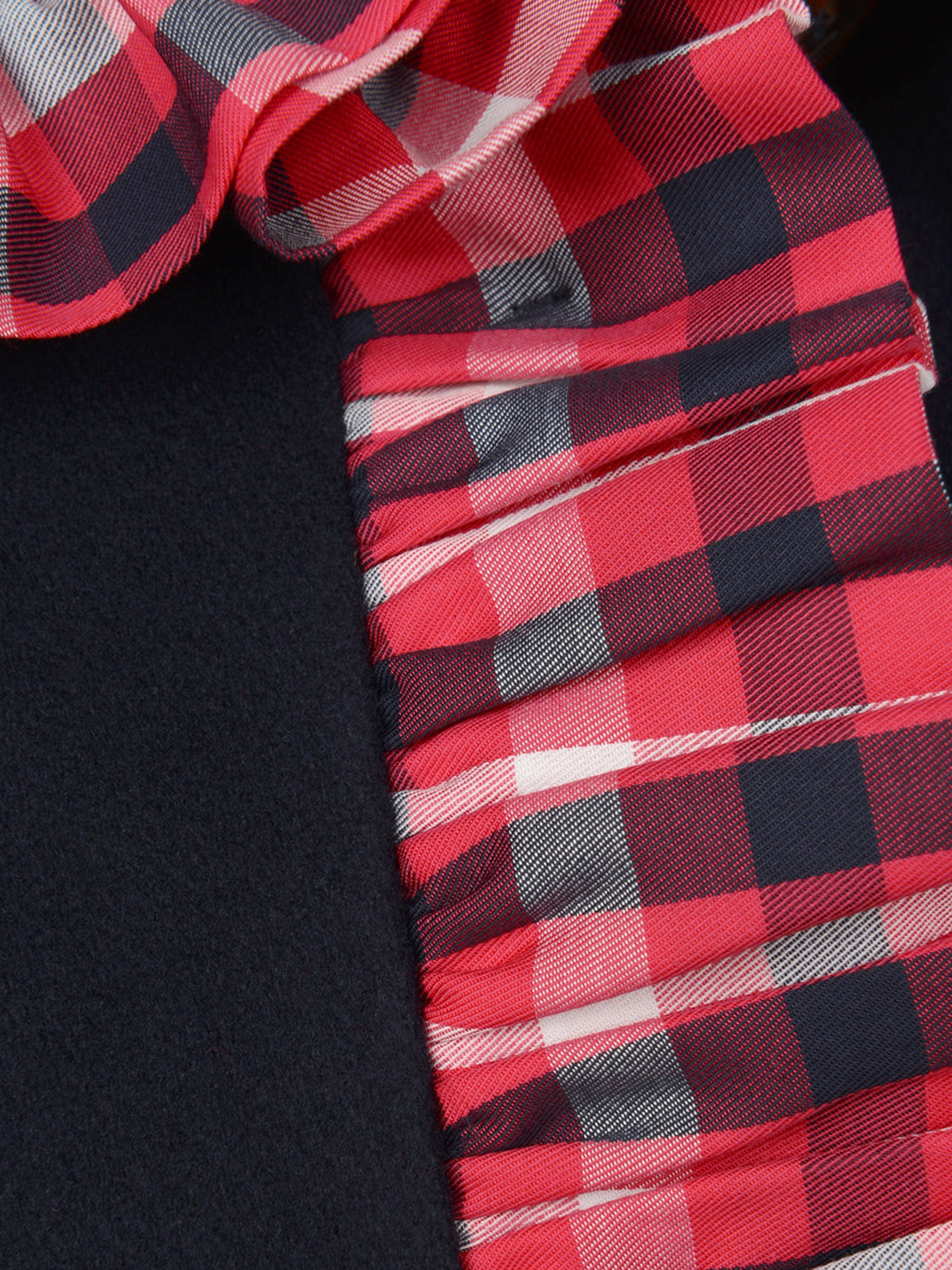 Jessie And James Blue & Red Check Frilly Jacket Cheap For Cheap