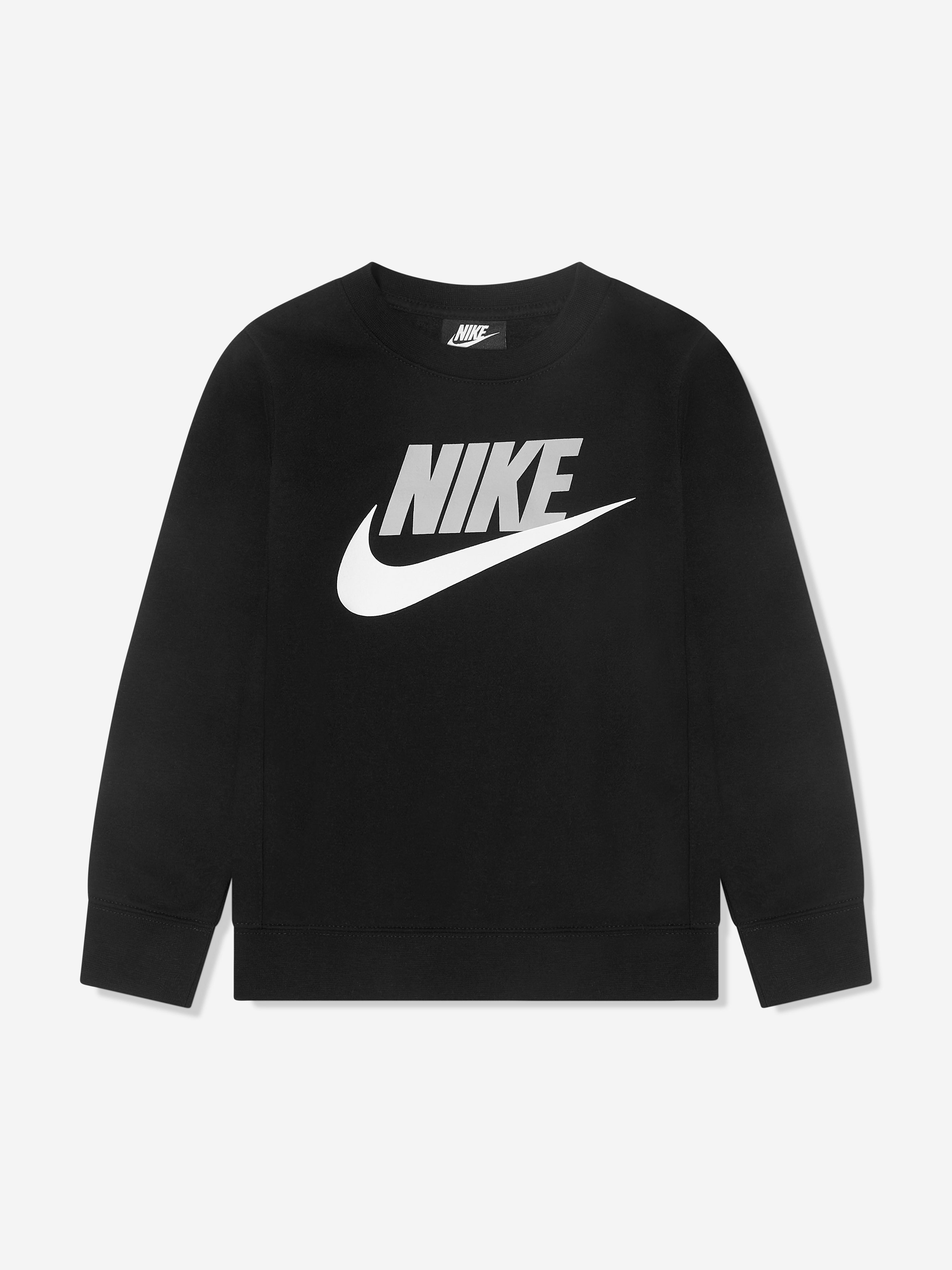 Nike Boys Club HBR Fleece Sweatshirt in Black Official Online