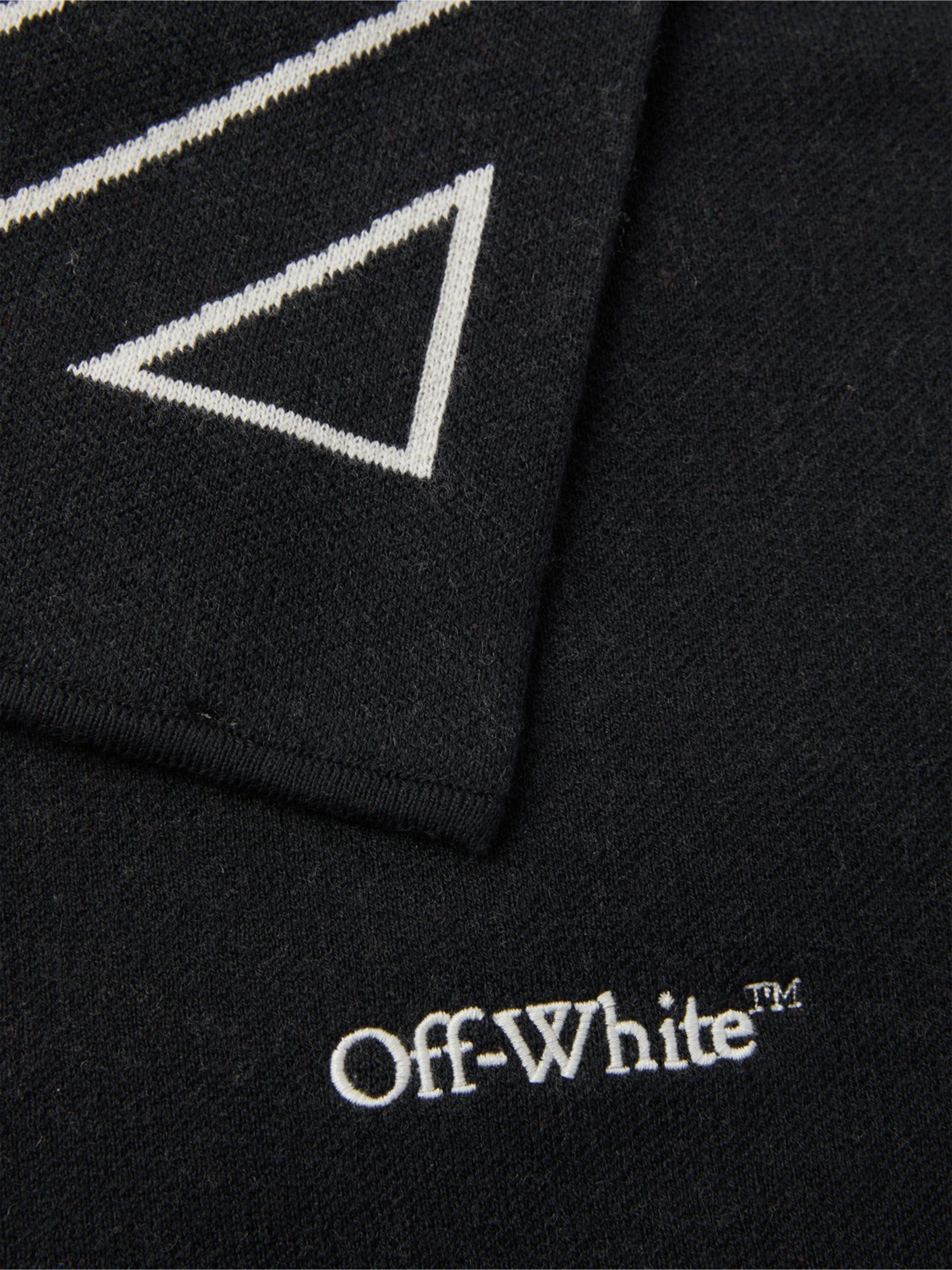 Off-White Kids Bookish Diagonal Scarf in Black Cheap Sale Finishline