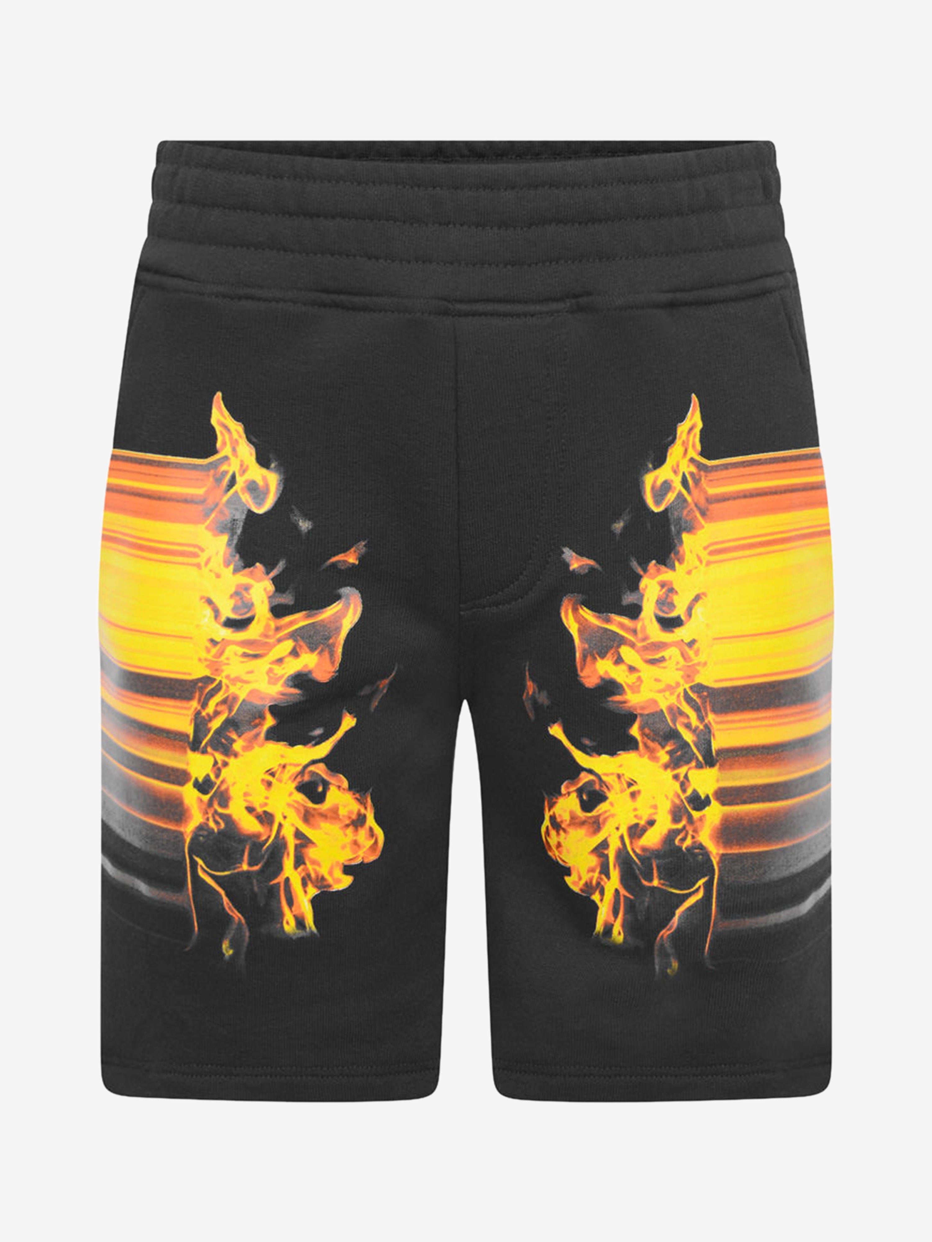 Neil Barrett Boys Shorts - Fire Print Bermuda Shorts View Cheap Pice
