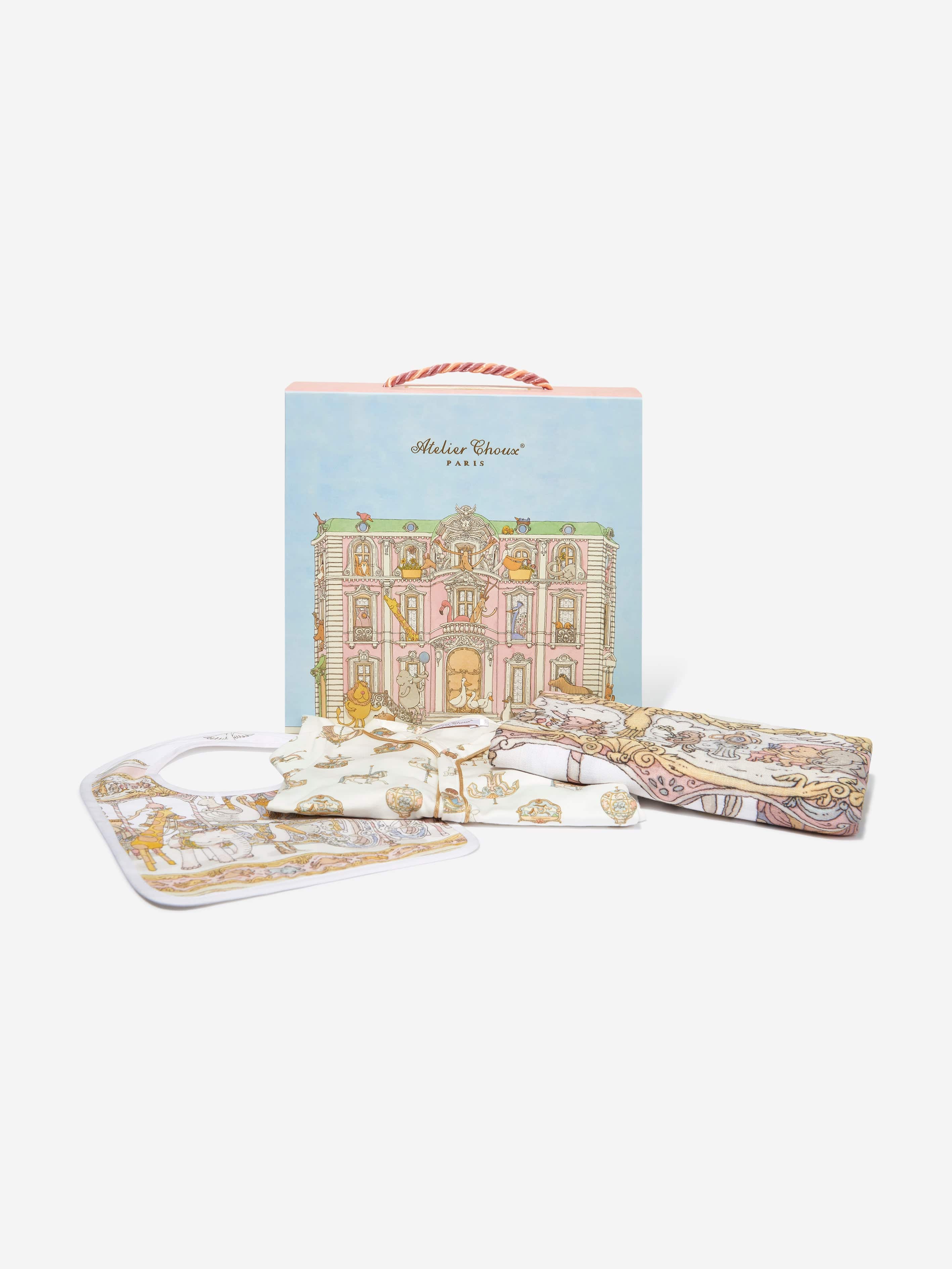 Atelier Choux Baby Girls Carousel Gift Set in Pink Cheap Outlet Locations