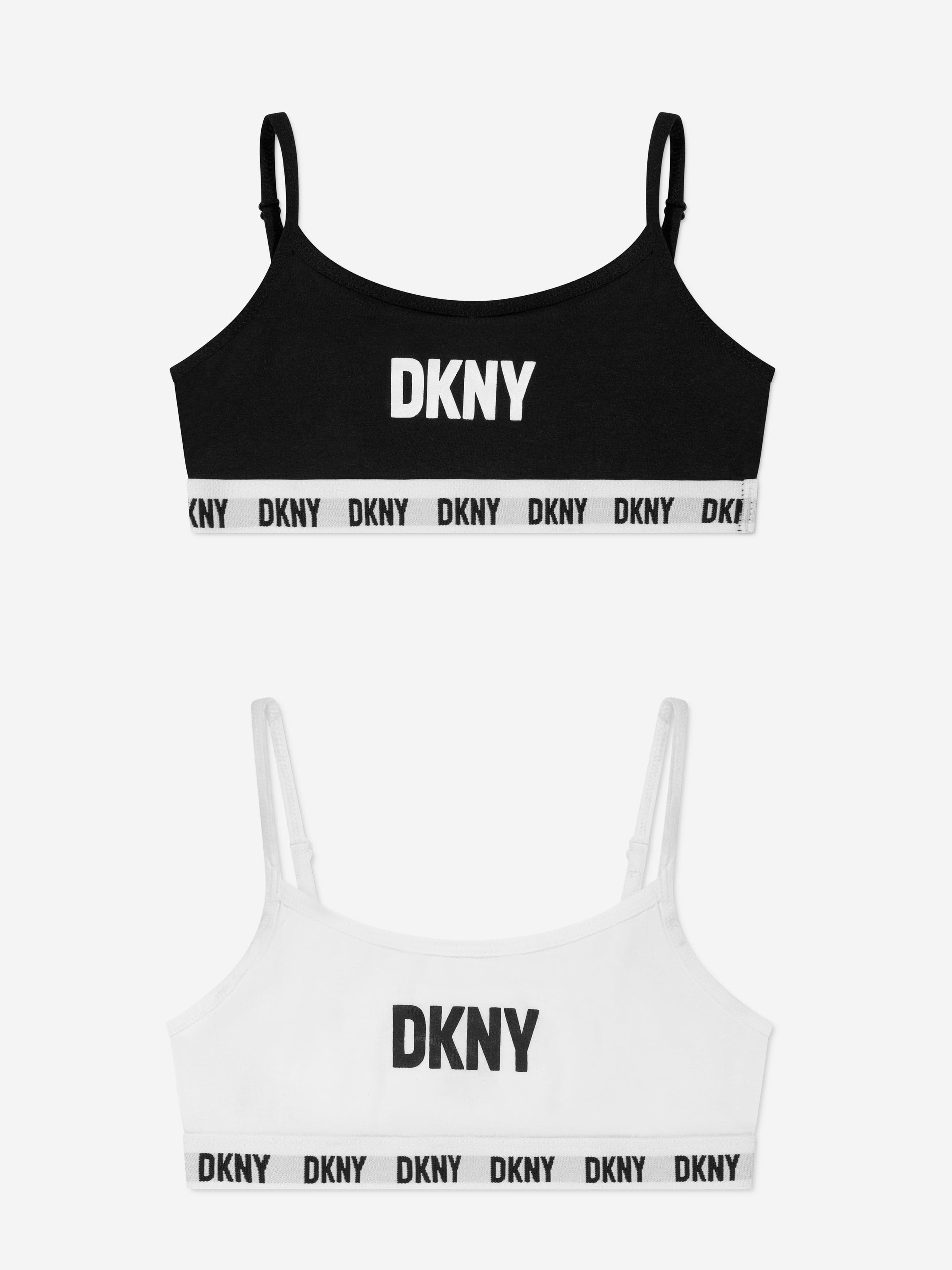 DKNY Girls 2 Pack Training Bra Set in Black Pictures Online