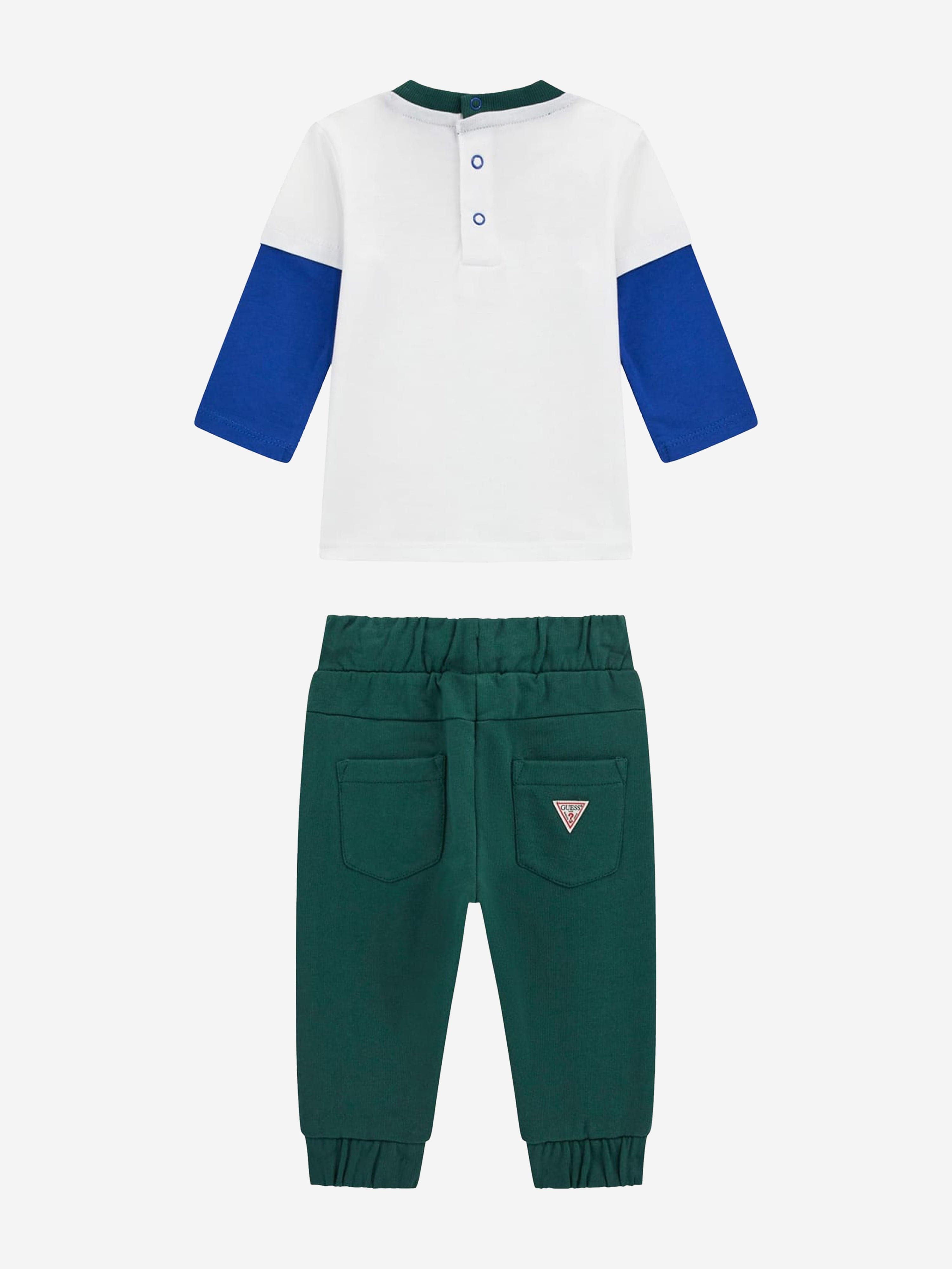 Baby Boys T-Shirt and Pants Set in White Safe Shopping Cheap Online