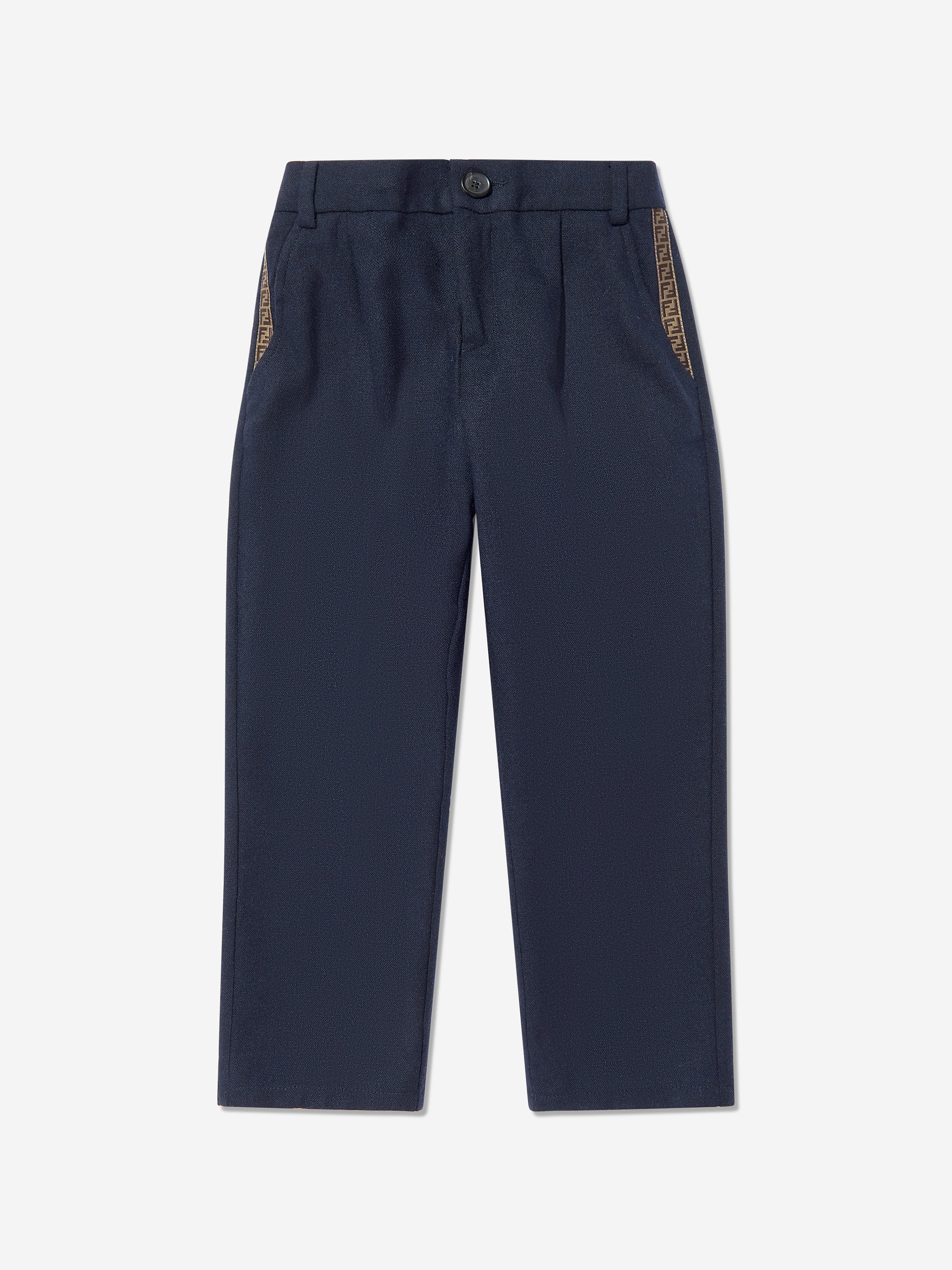 Boys Flannel Trousers in Navy Free Shipping Cheap Online