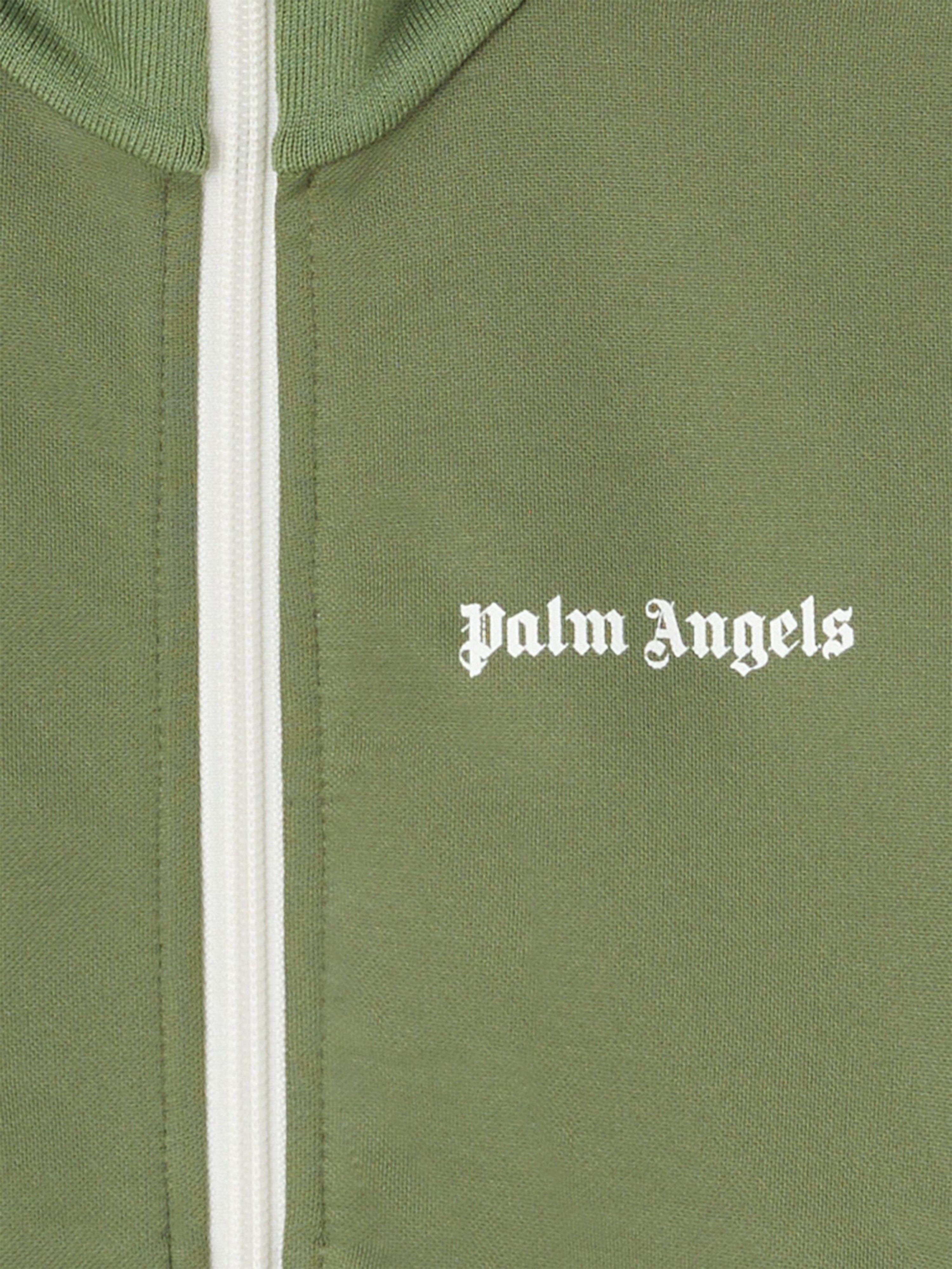 Palm Angels Boys Track Jacket in Green Top Quality Cheap Pice