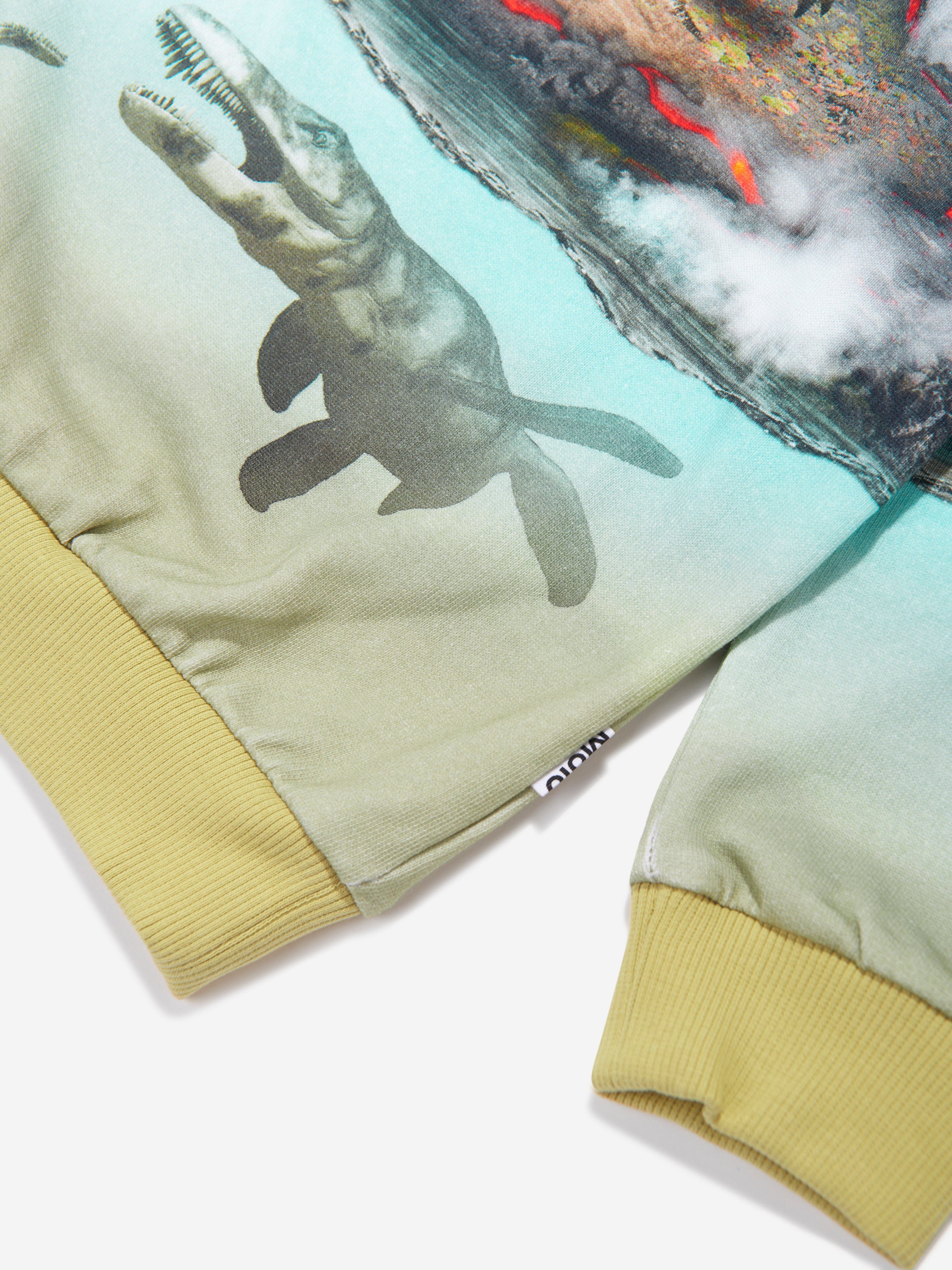 Molo Boys Volcano Dinosaur Sweatshirt in Multicolour Outlet Release Dates