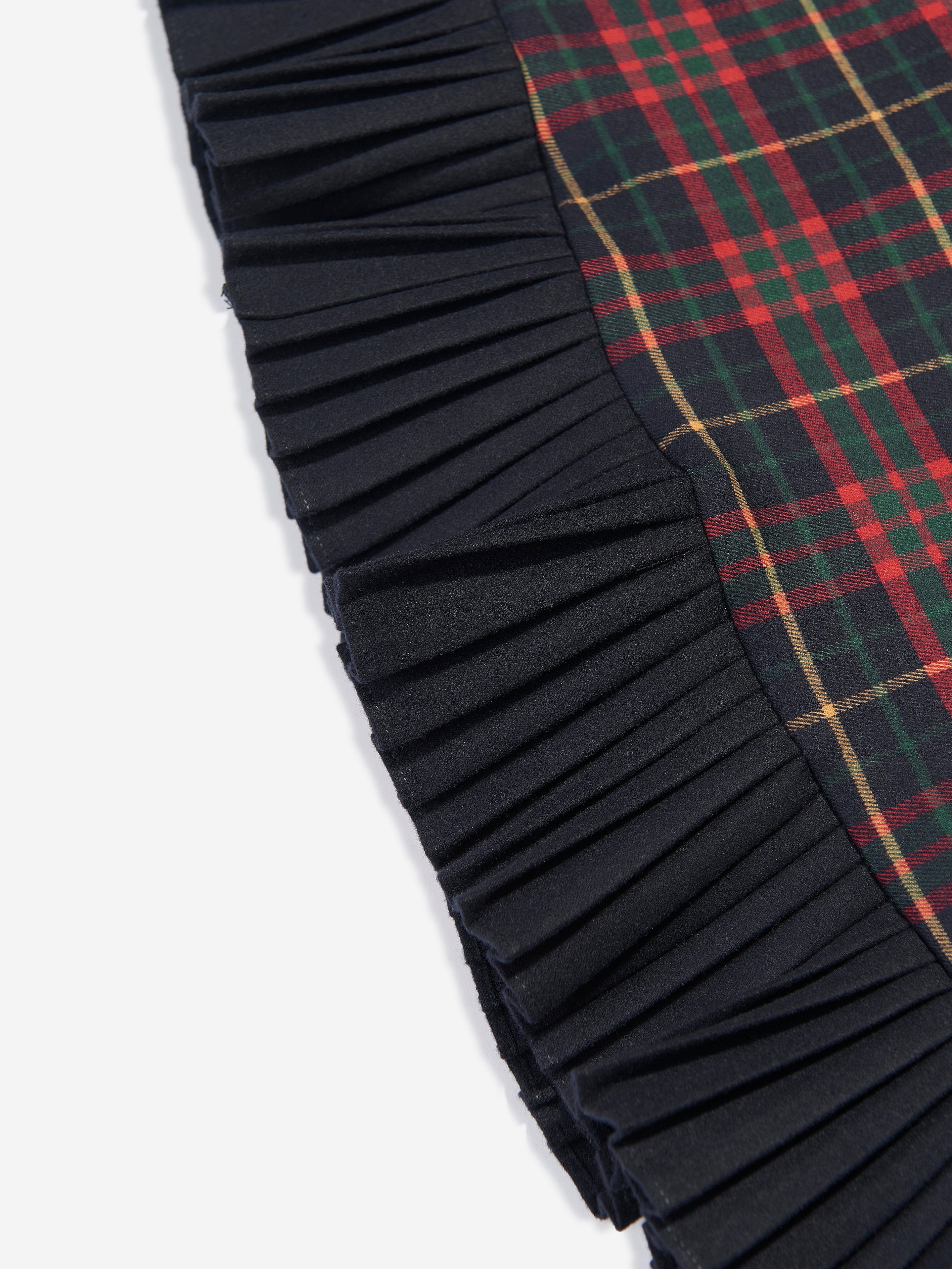 Patachou Girls Tartan Skirt in Navy Discount Professional