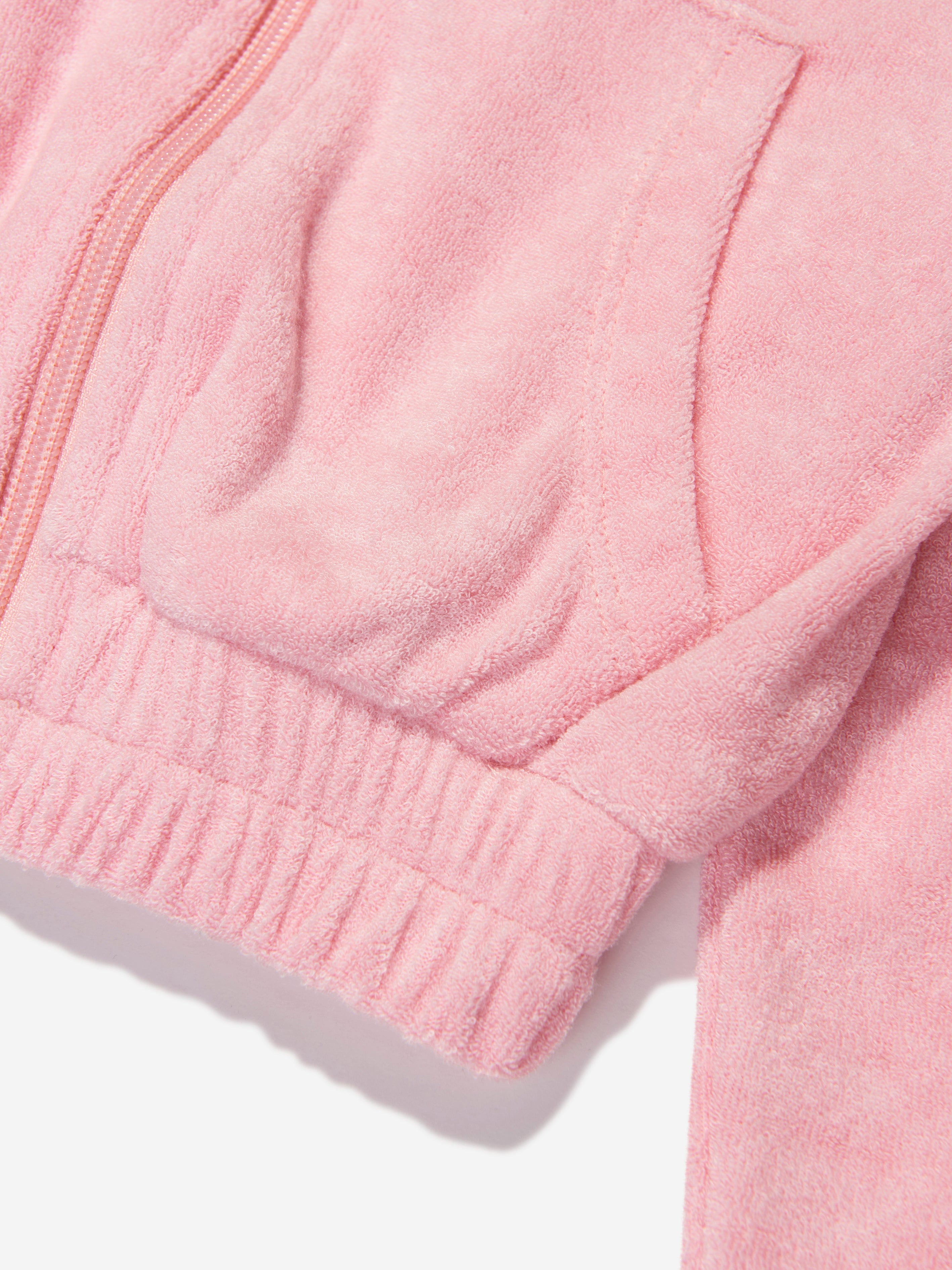 AY by AYLA Girls Towelling Hoodie in Pink 100% Original Cheap Pice