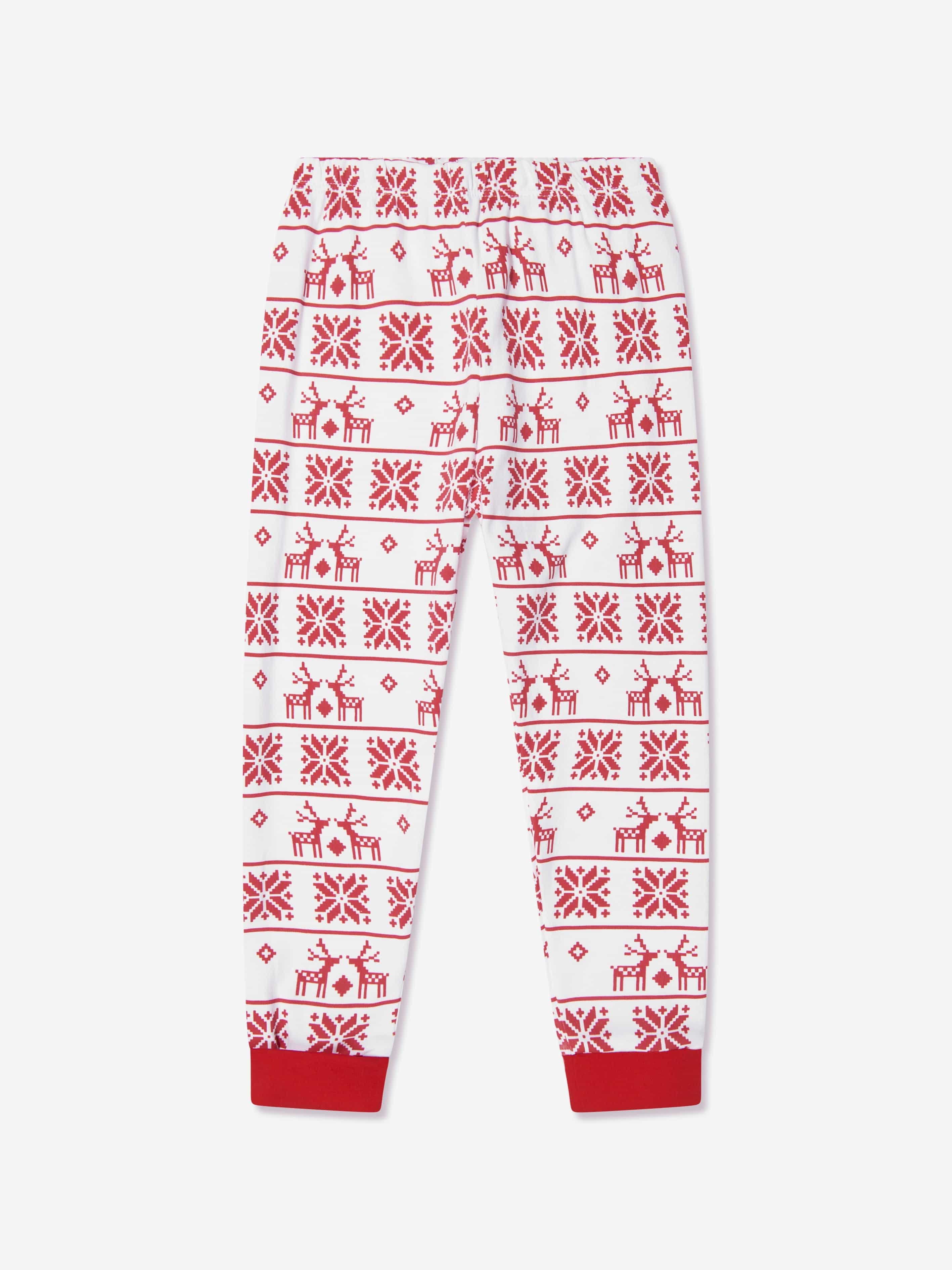 Magnolia Baby Kids Fair Isle Long Pyjamas in Red Shop Offer Cheap Pice