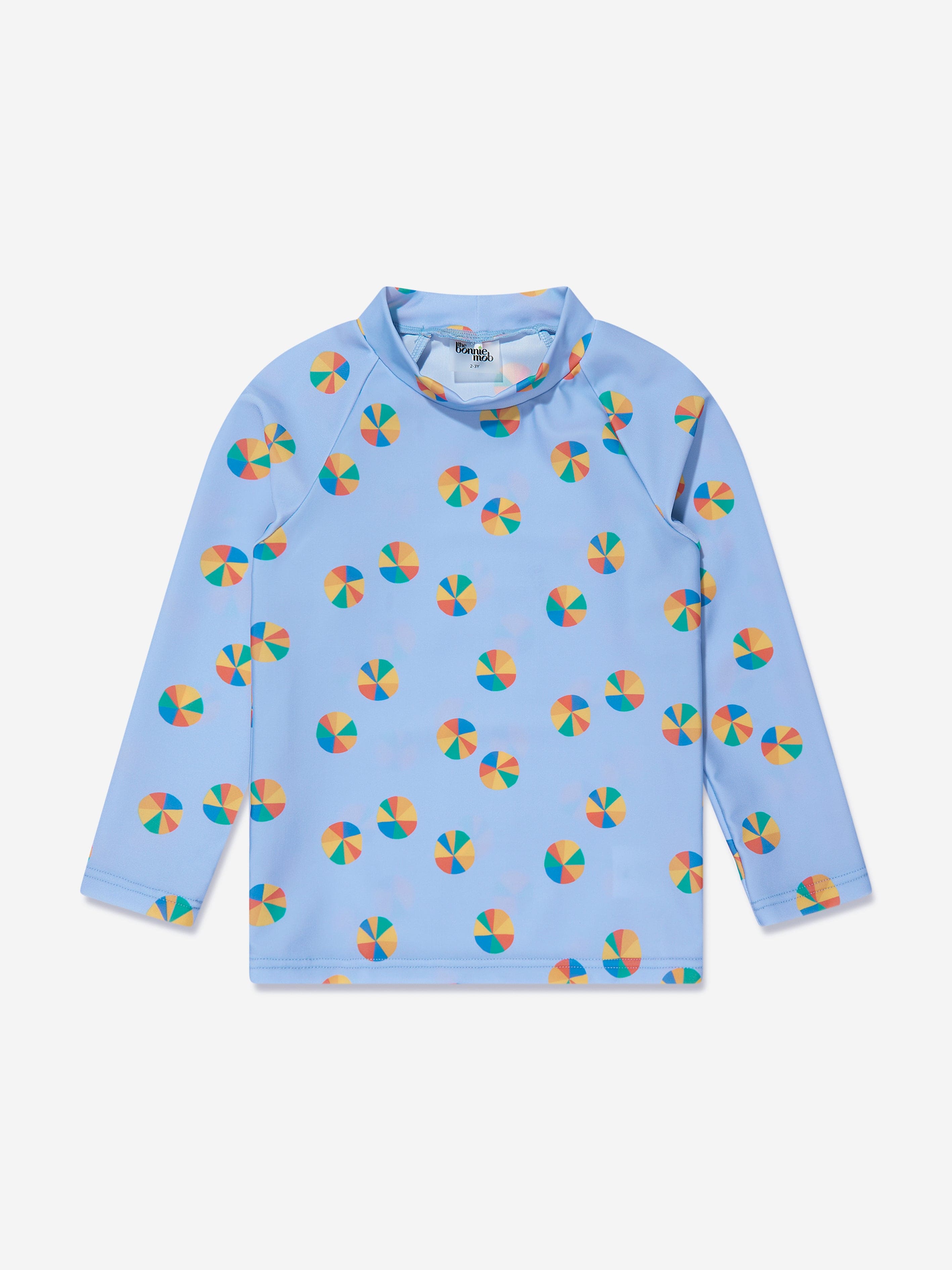 The Bonnie Mob Girls Beach Ball UV Rash Top in Blue Free Shipping With Paypal