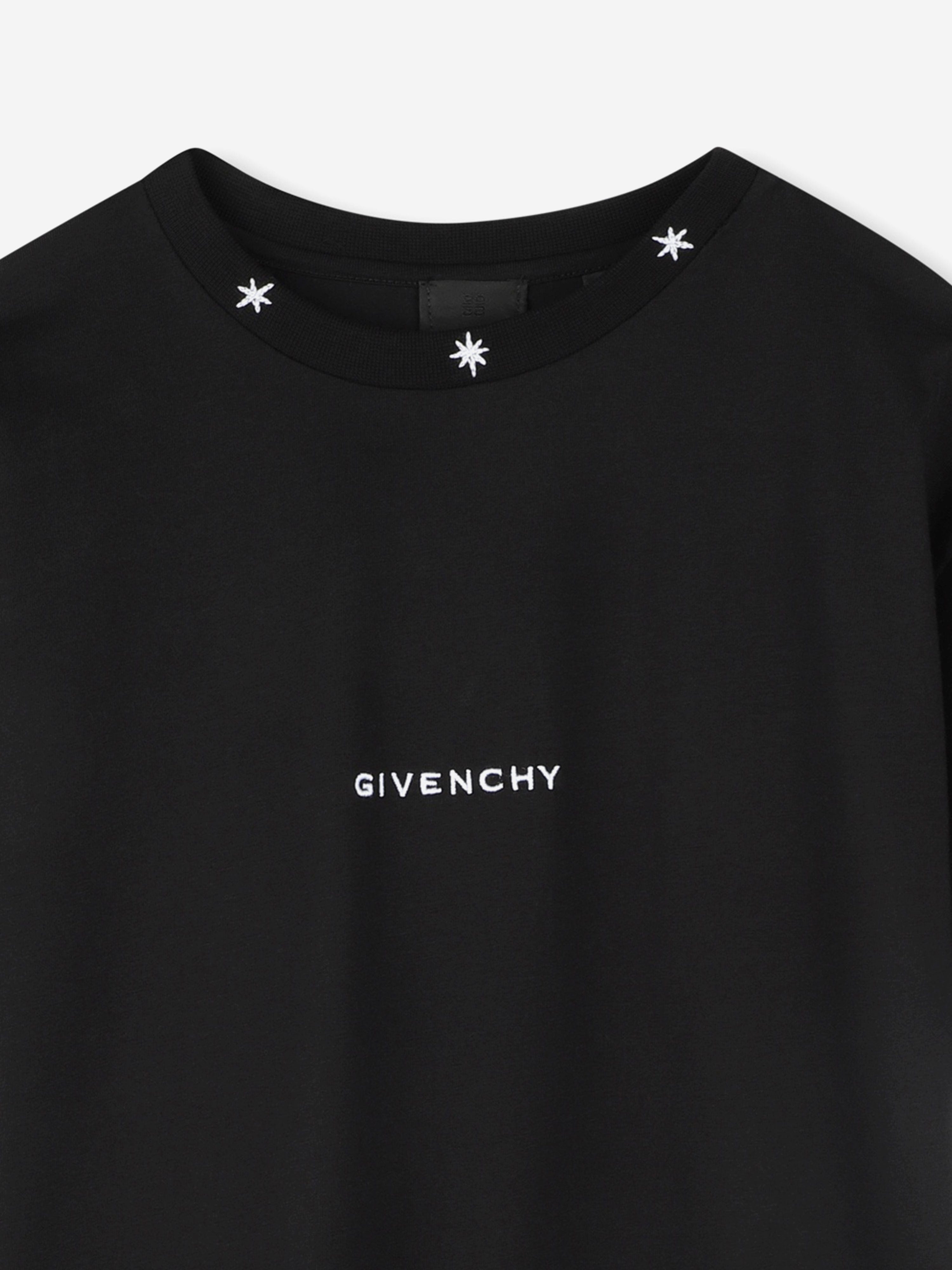 Boys Embroidered Logo T-Shirt in Black Cheap Brand New Unisex