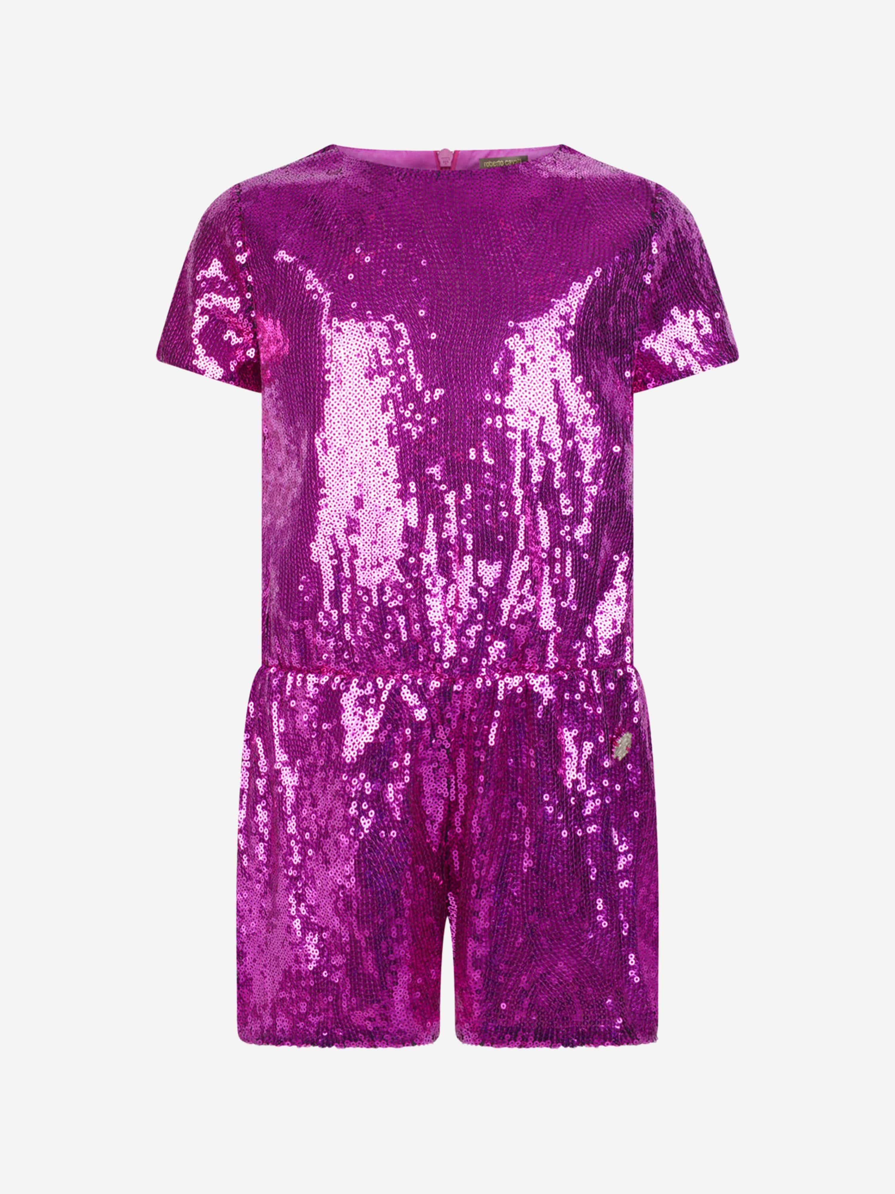 Roberto Cavalli Girls Sequin Playsuit Wide Range Of Online