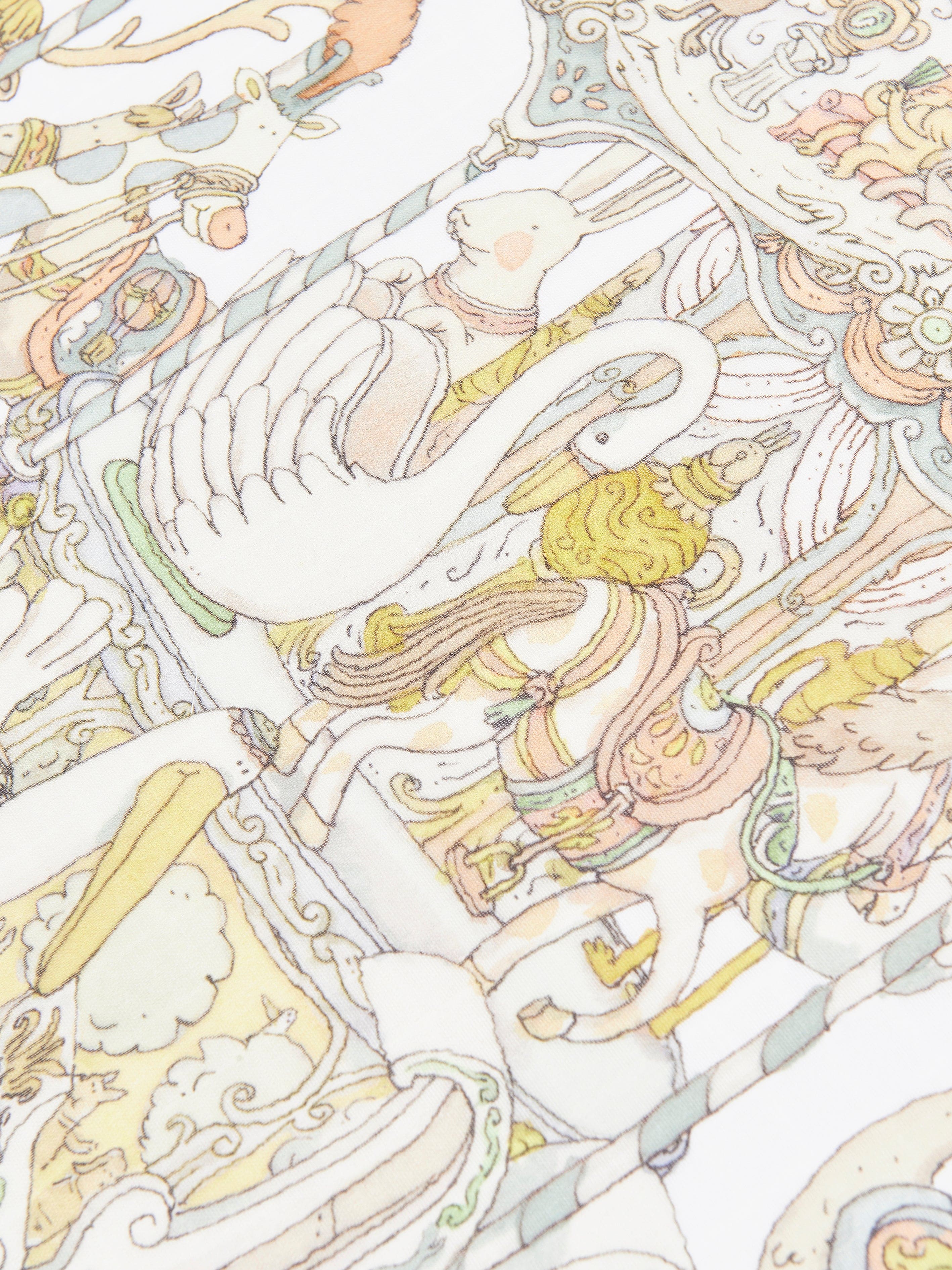 Atelier Choux Baby Carousel Swaddle in White Cheap Factory Outlet