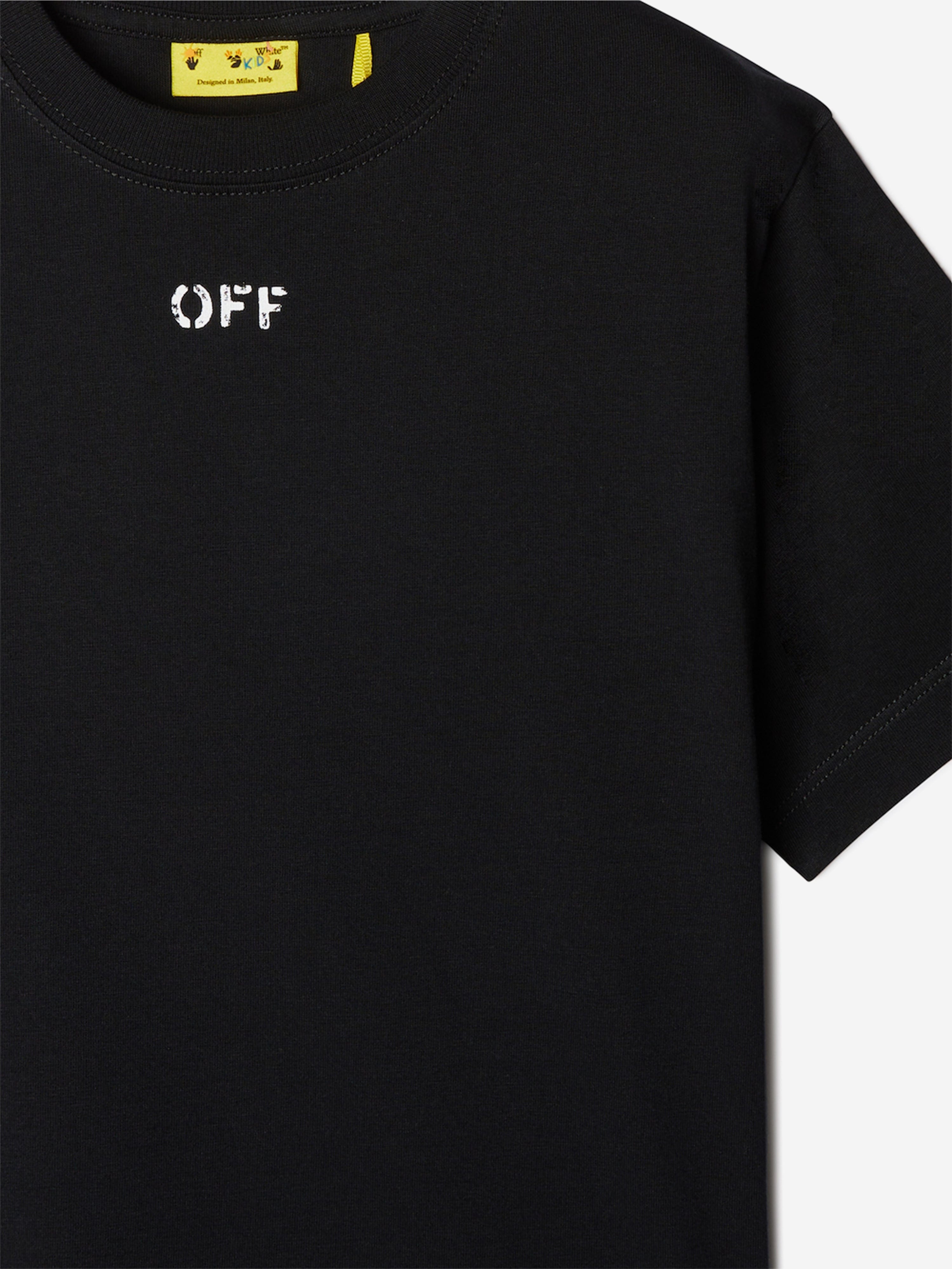 Off-White Kids Off Stamp Plain T-Shirt in Black Visit New Online