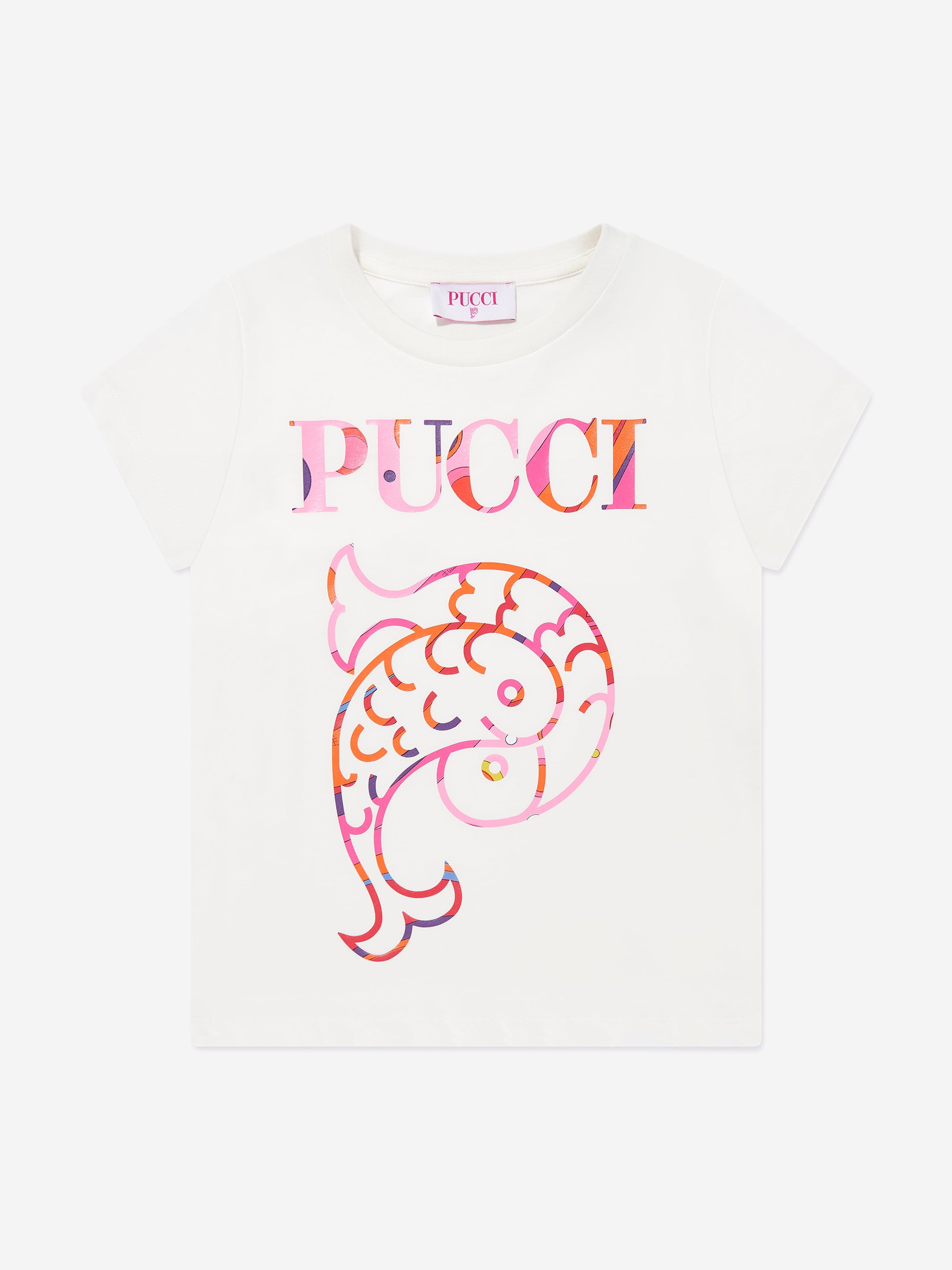 Girls Logo Jersey T-Shirt in Ivory Cheap Exclusive