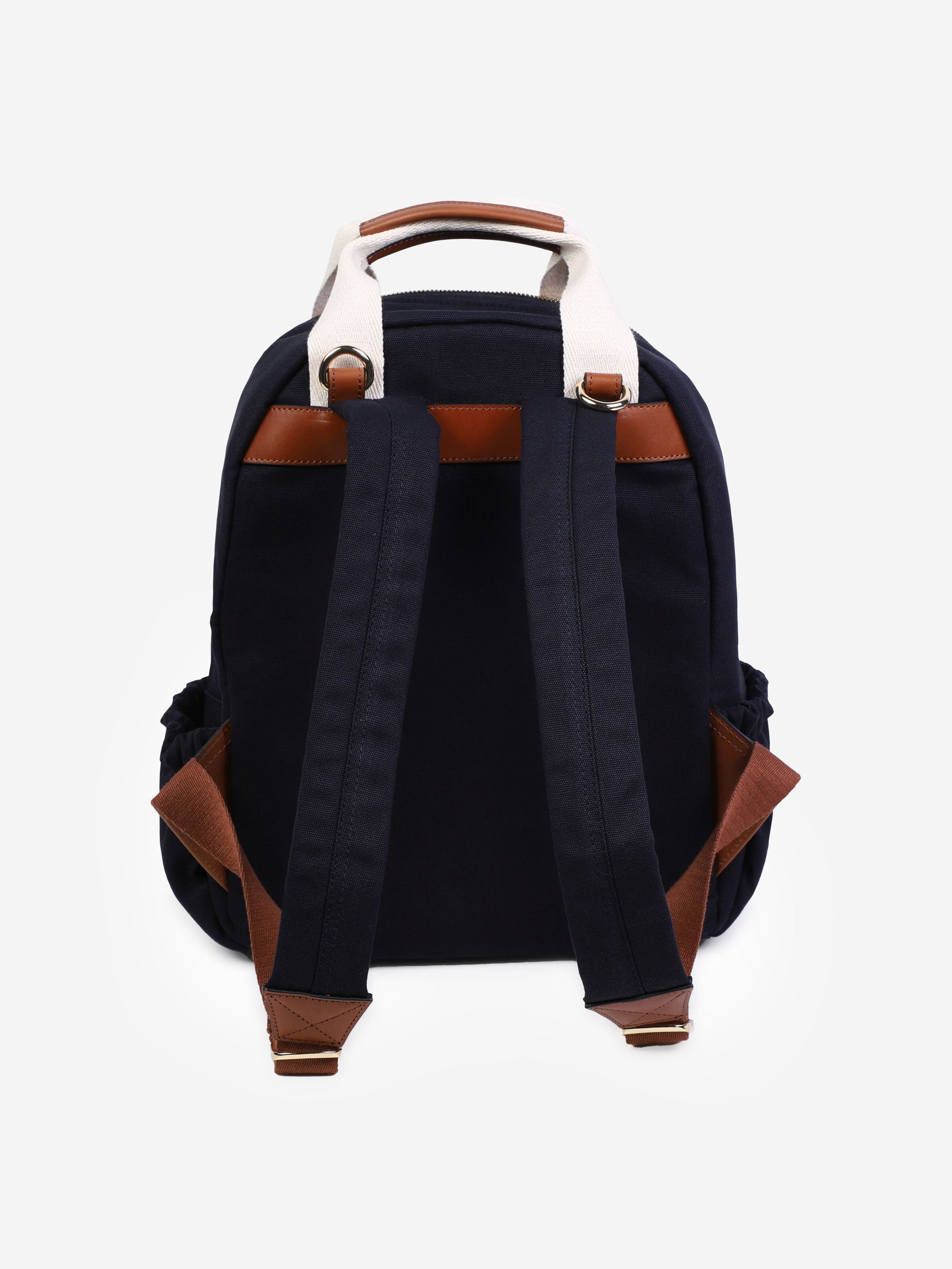 Chlo¨¦ Baby Canvas Changing Backpack in Navy (36cm) Free Shipping New Styles