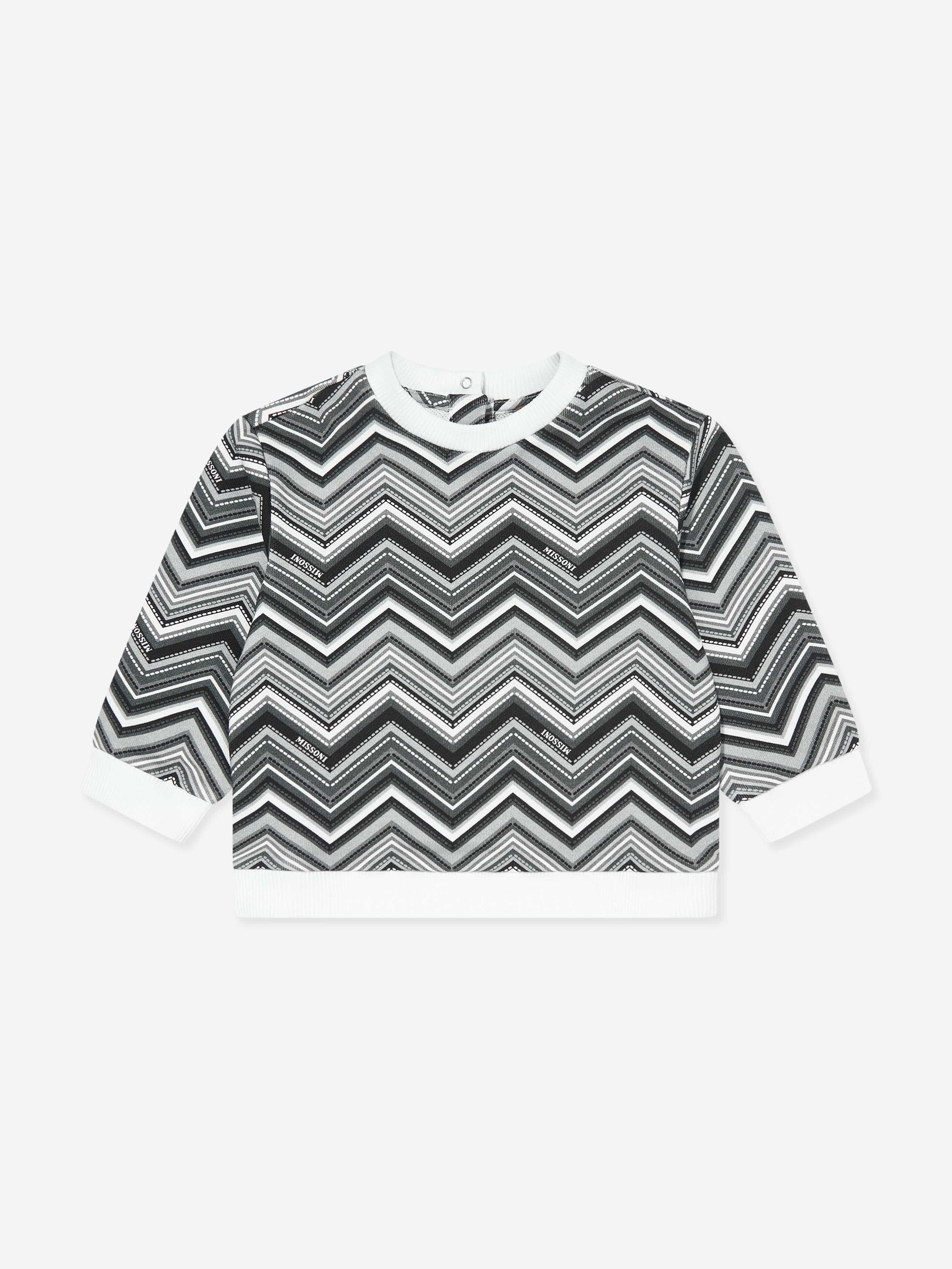 Missoni Baby Boys Zigzag Sweatshirt in Black Good Selling Cheap Online