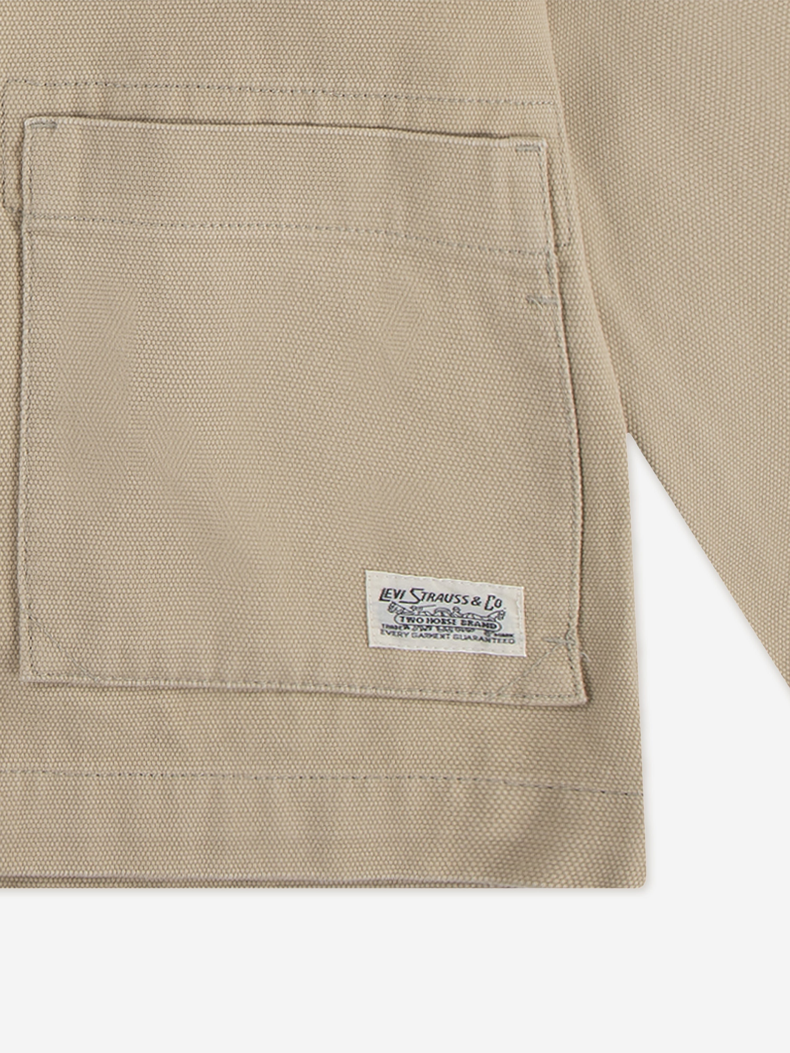 Boys Chore Jacket in Beige Clearance For Nice