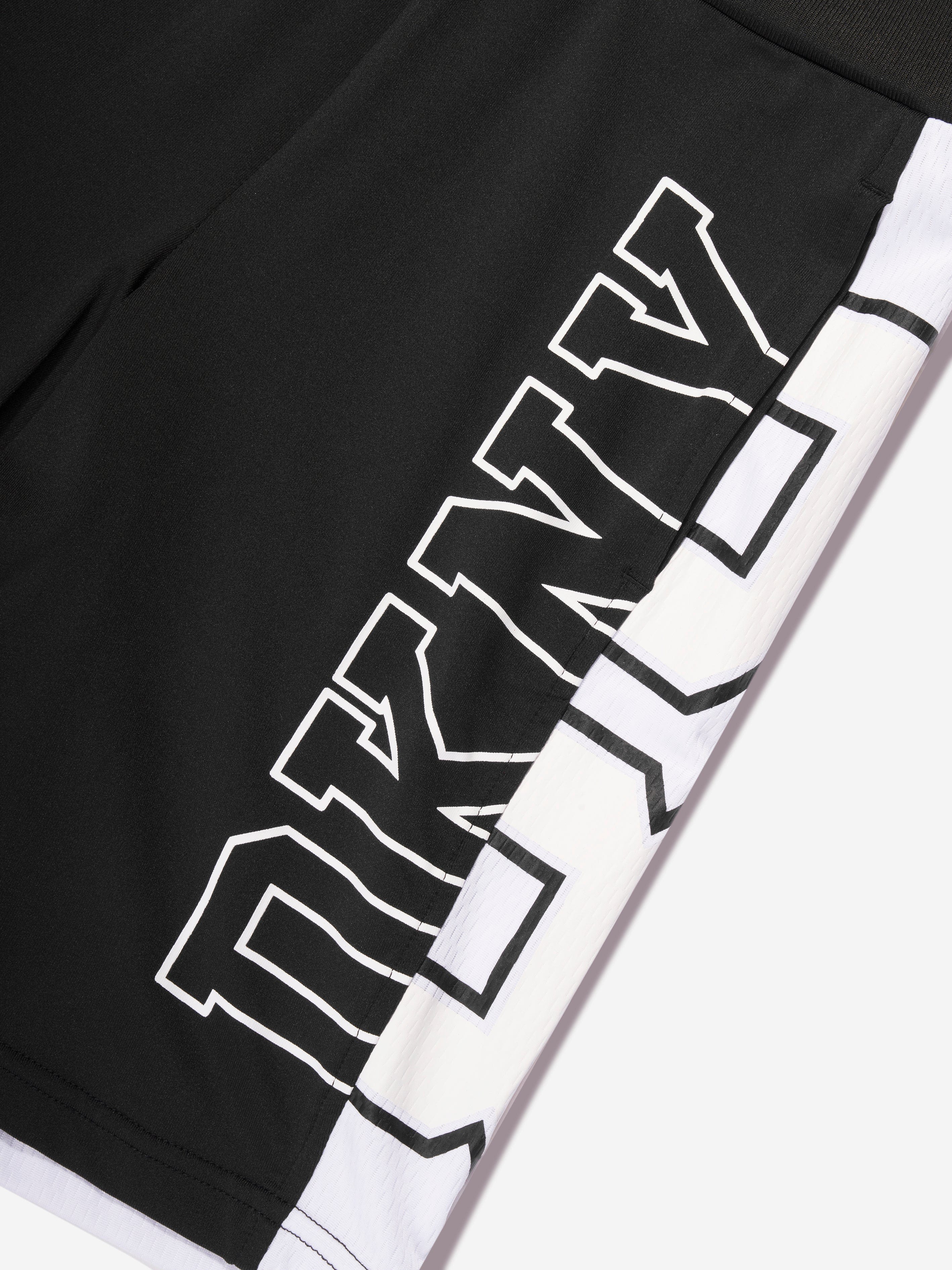 DKNY Kids Logo Bermuda Shorts in Black Cheap Low Cost