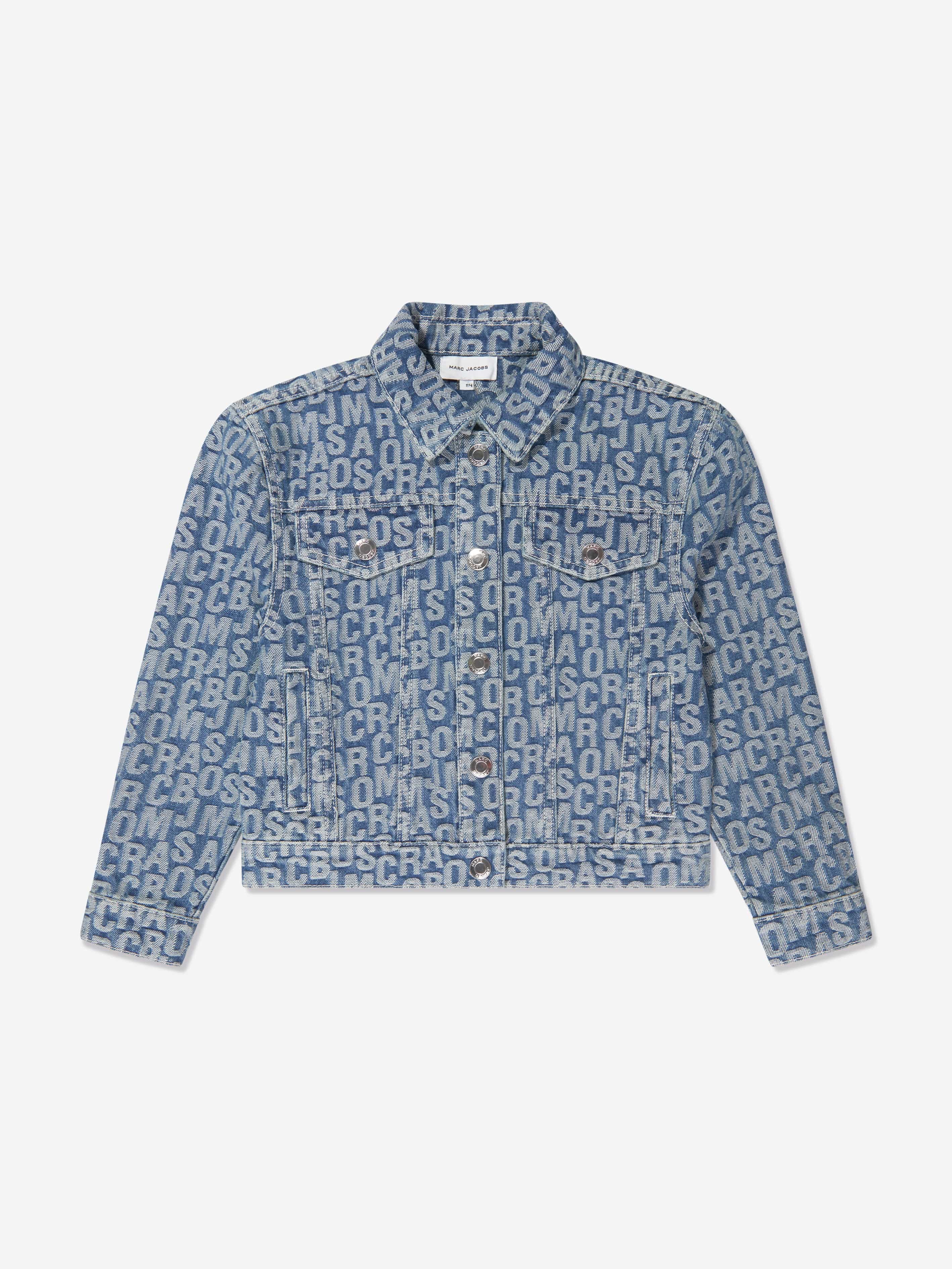 MARC JACOBS Boys Denim Logo Jacket in Blue Cheap Sale Best Wholesale