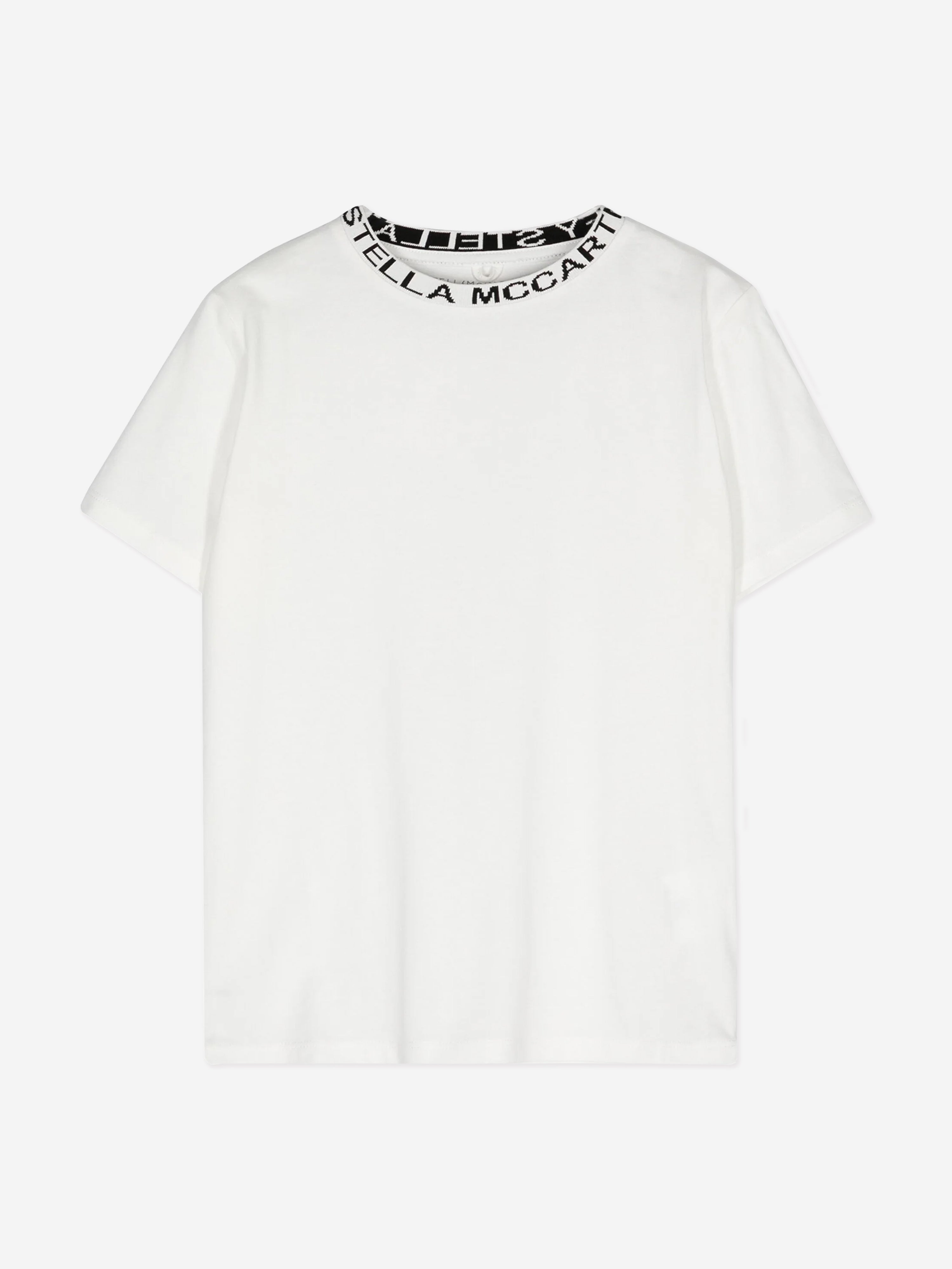 Stella McCartney Boys Logo T-Shirt in Ivory Huge Surprise For Sale