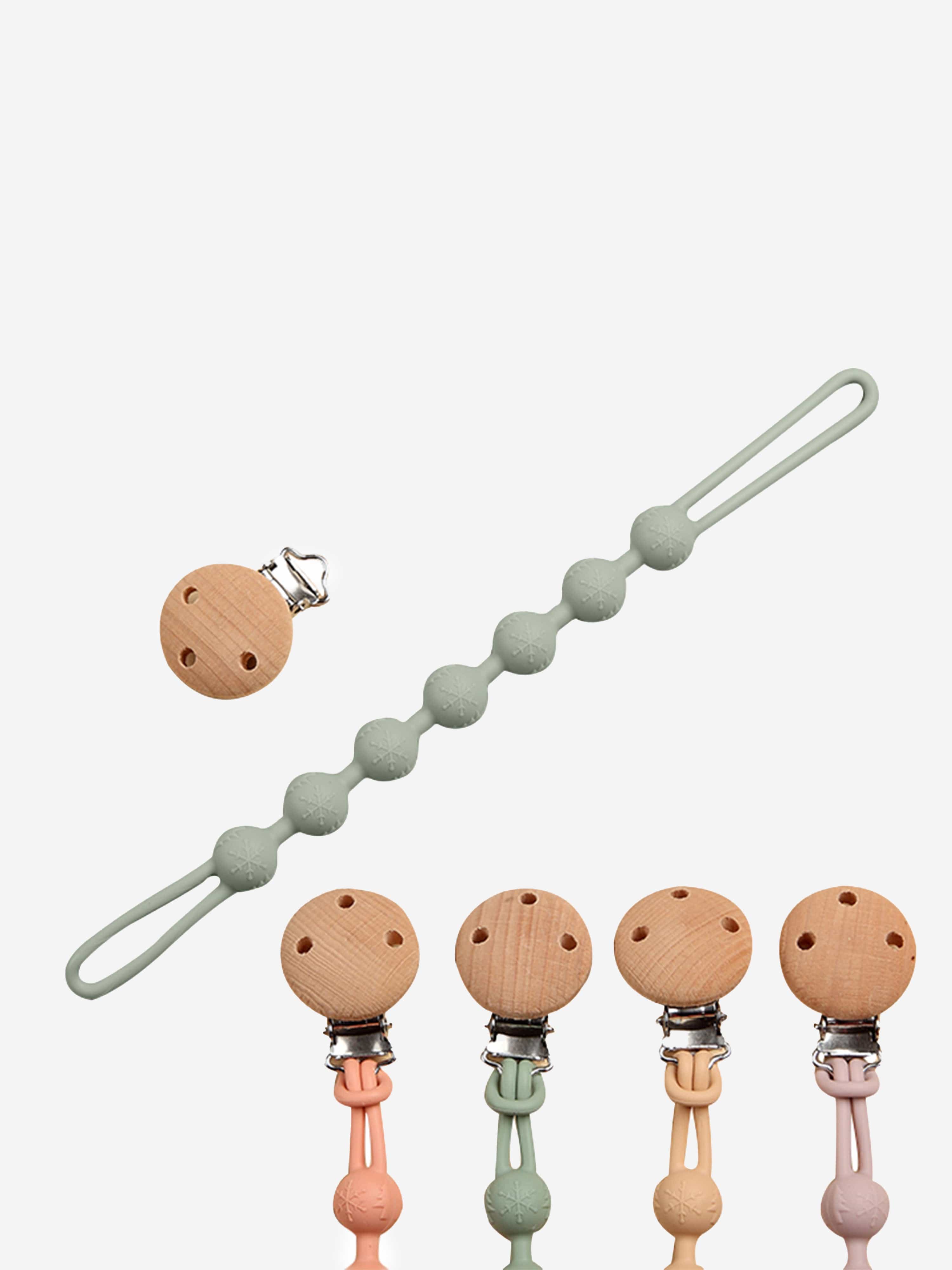 Bloom Bambini Baby Pacifier Clip and Teether in Green Clearance 2025 Unisex