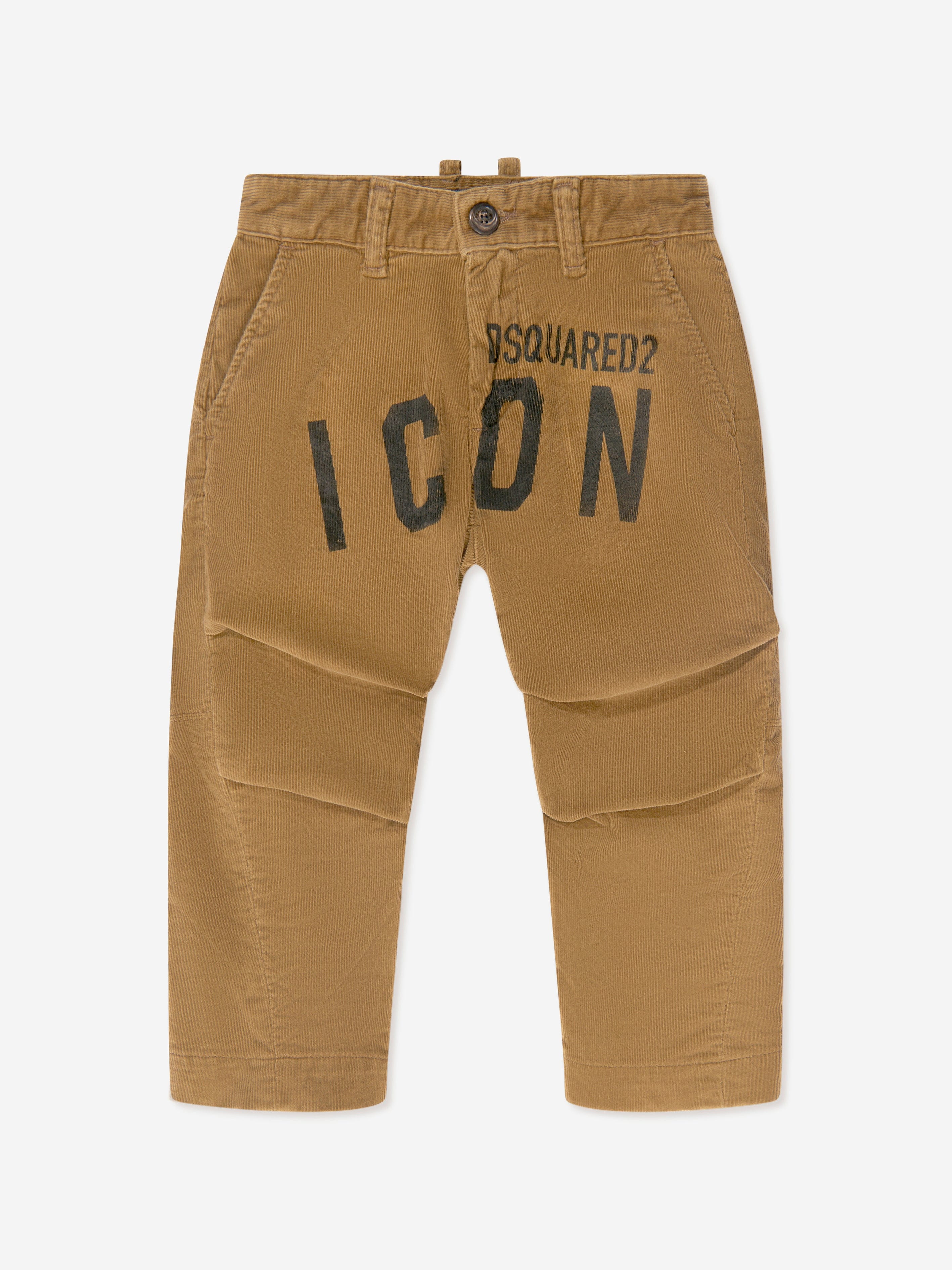Dsquared2 Boys Corduroy Icon Trousers Best Seller For Sale