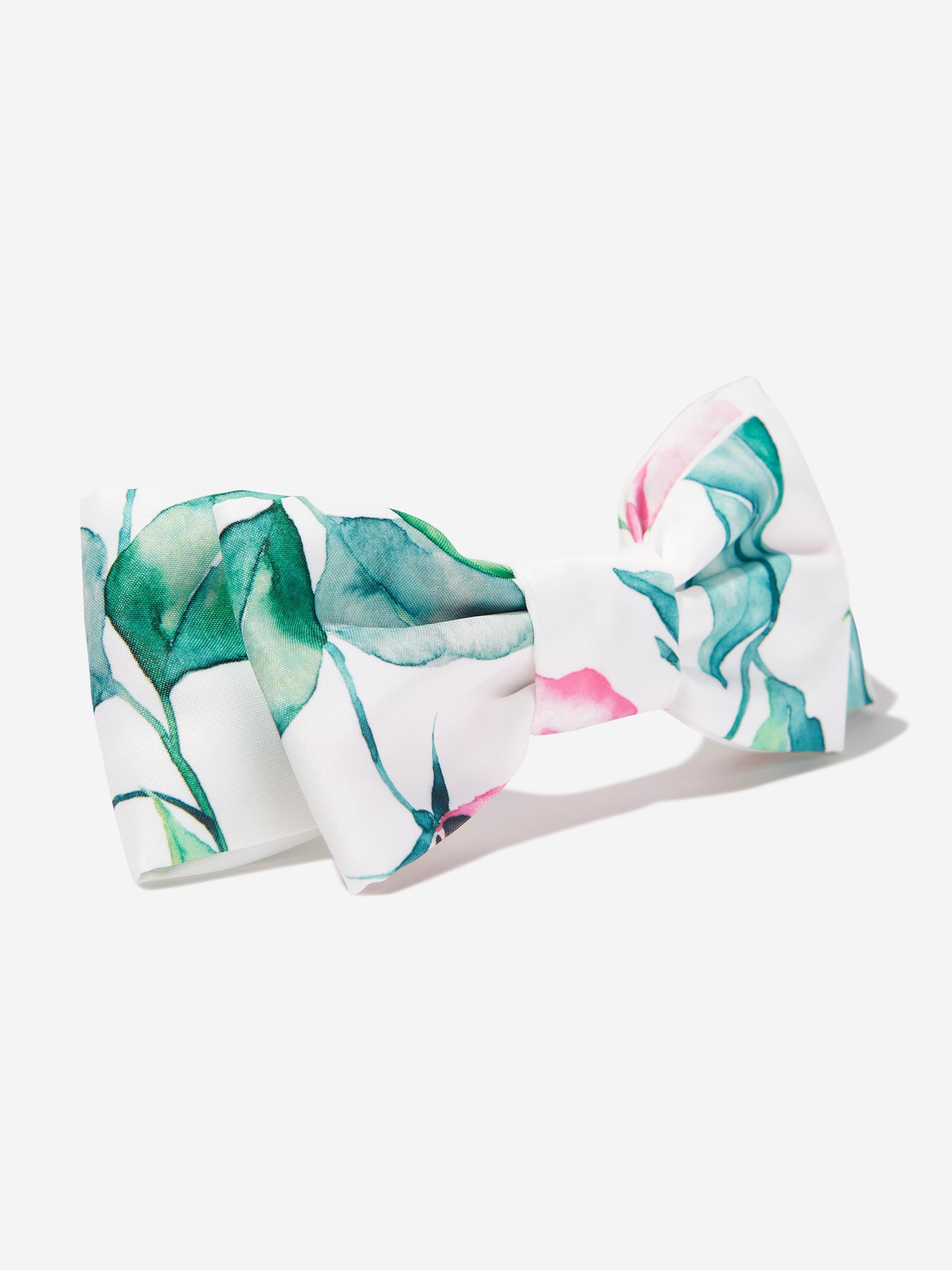 Mama Luma Girls Abstract Leaf Headband in White Cheap Sale Good Selling