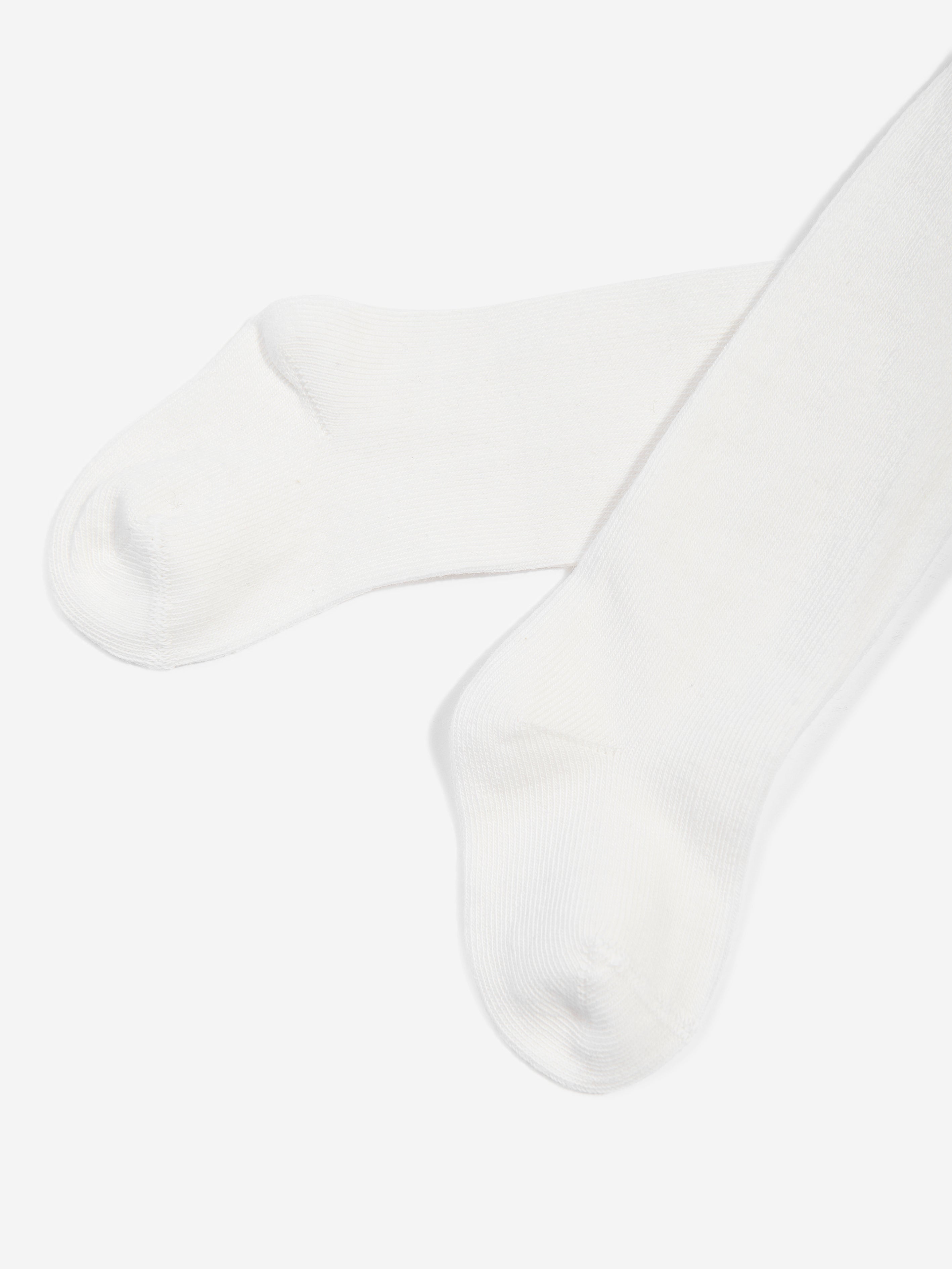 Paz Rodriguez Baby Girls Cotton Tights in White Manchester For Sale