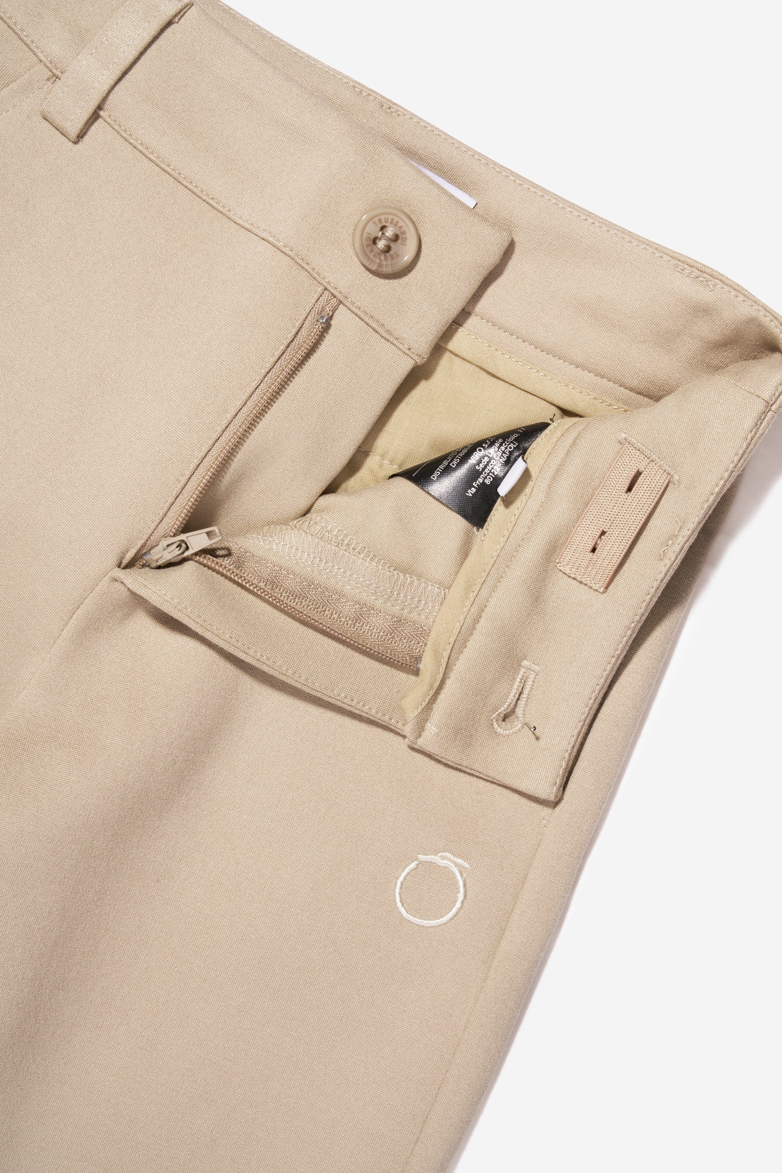 Trussardi Boys Bergil Trousers in Beige Free Shipping Very Cheap