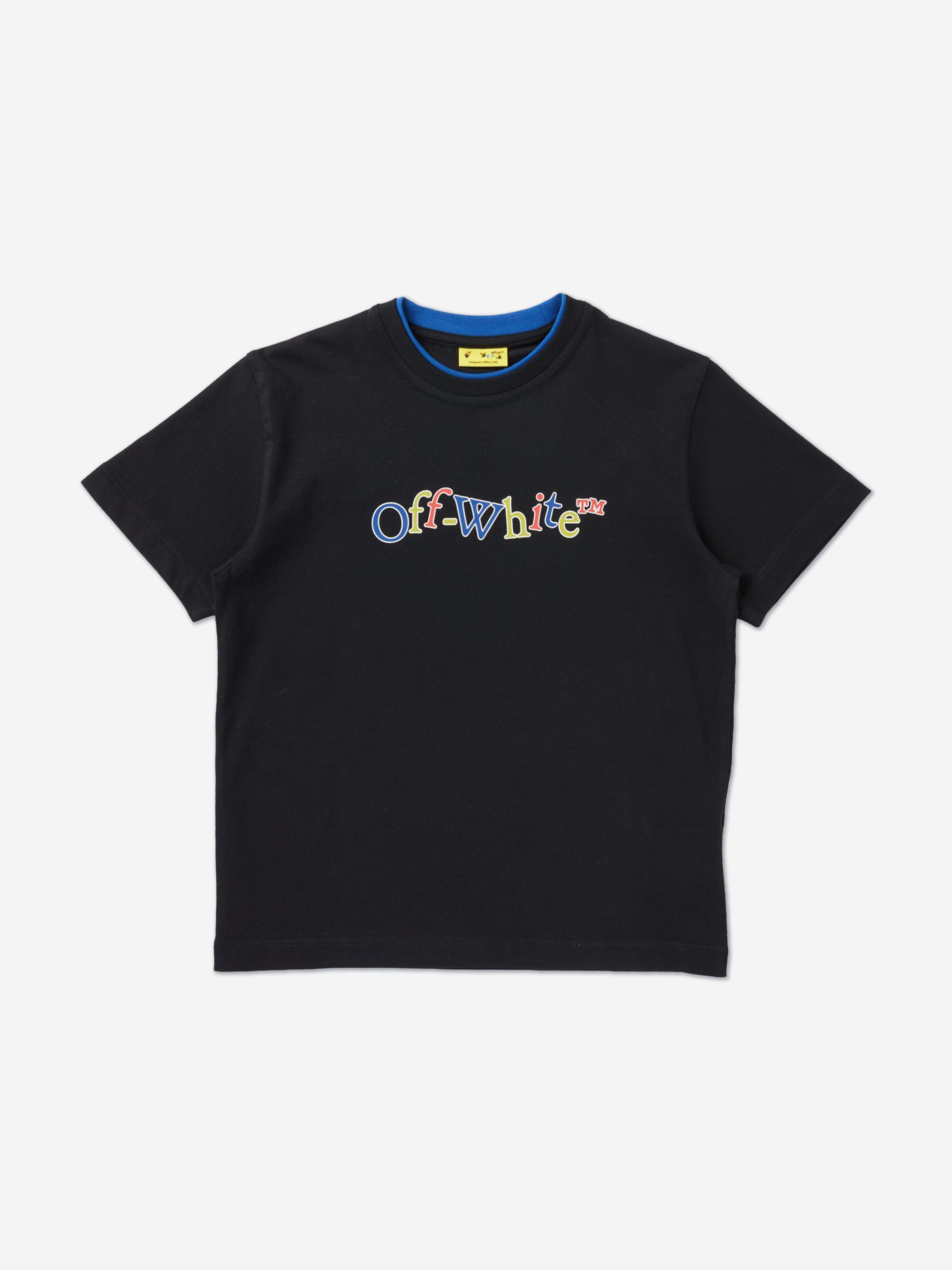 Off-White Kids Bookish Crazy T-Shirt in Black Discount For Cheap