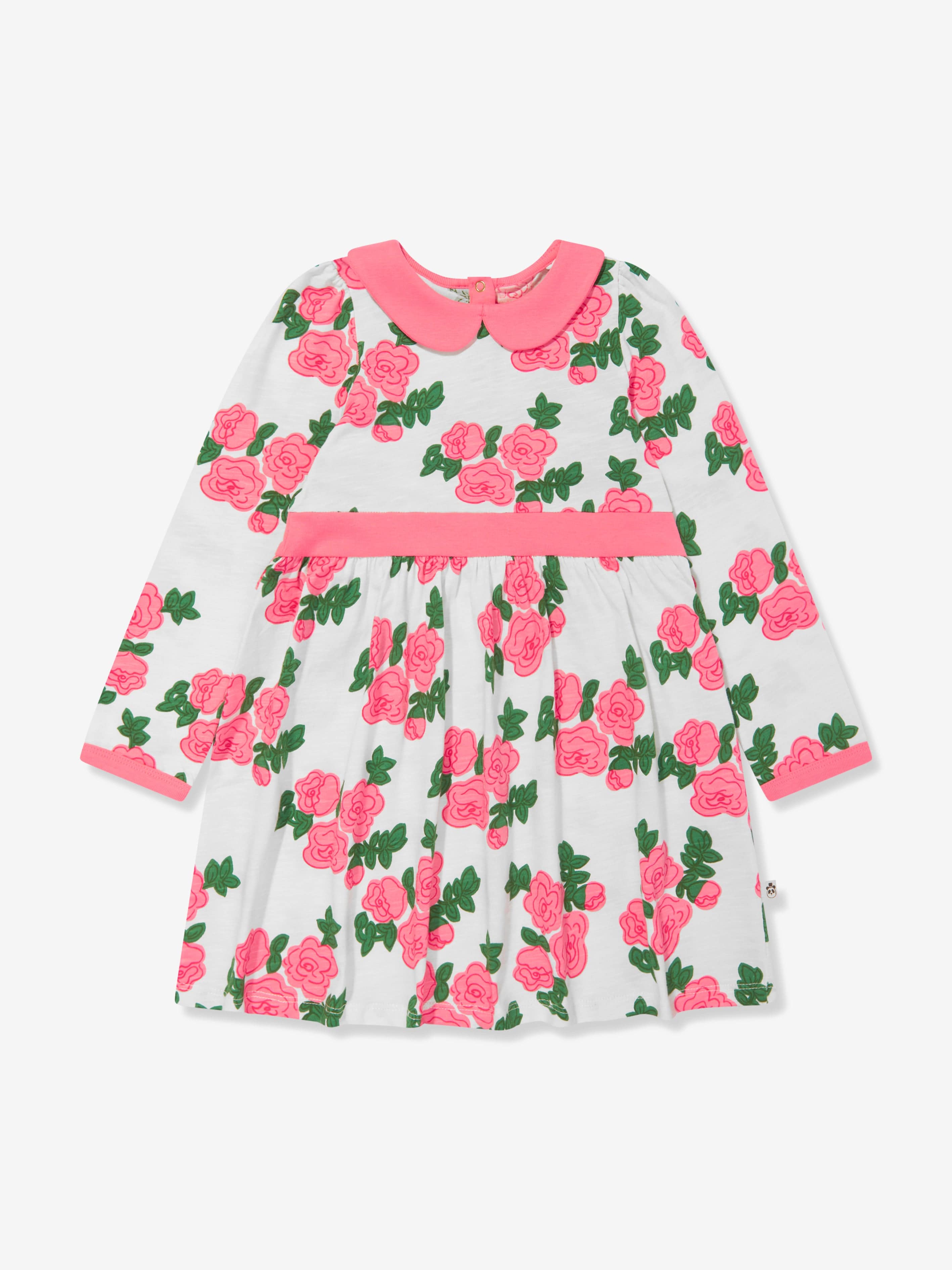 Mini Rodini Girls Rose Print Dress in Pink Free Shipping 2025 New