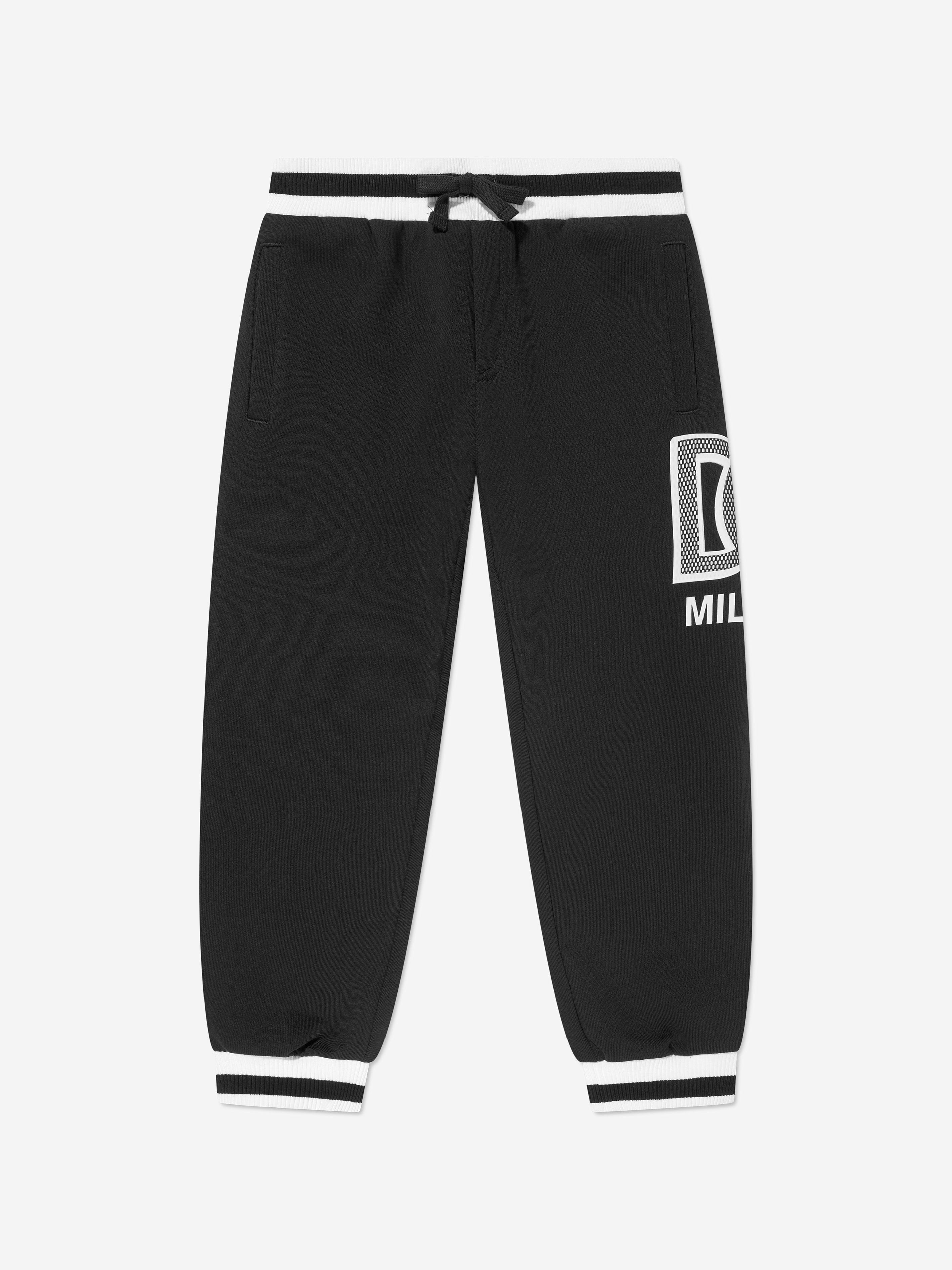 Dolce & Gabbana Boys Milano Joggers in Black Geniue Stockist Cheap Online