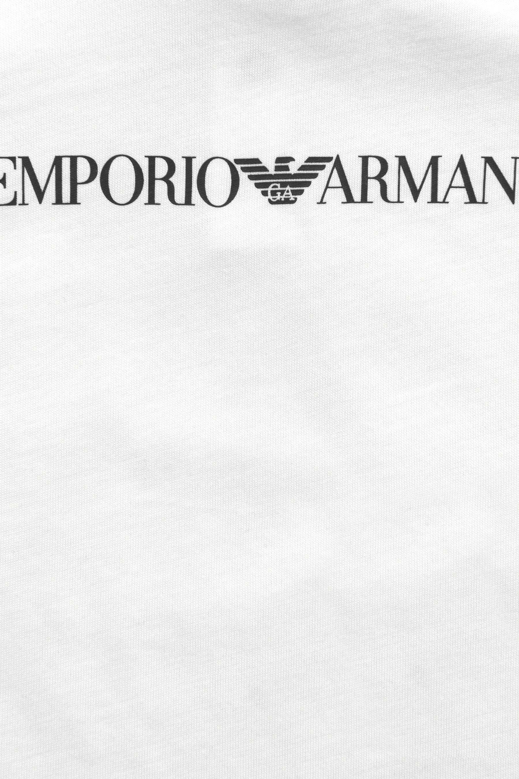 Emporio Armani Baby Boys Logo T-Shirt in White Deals Online
