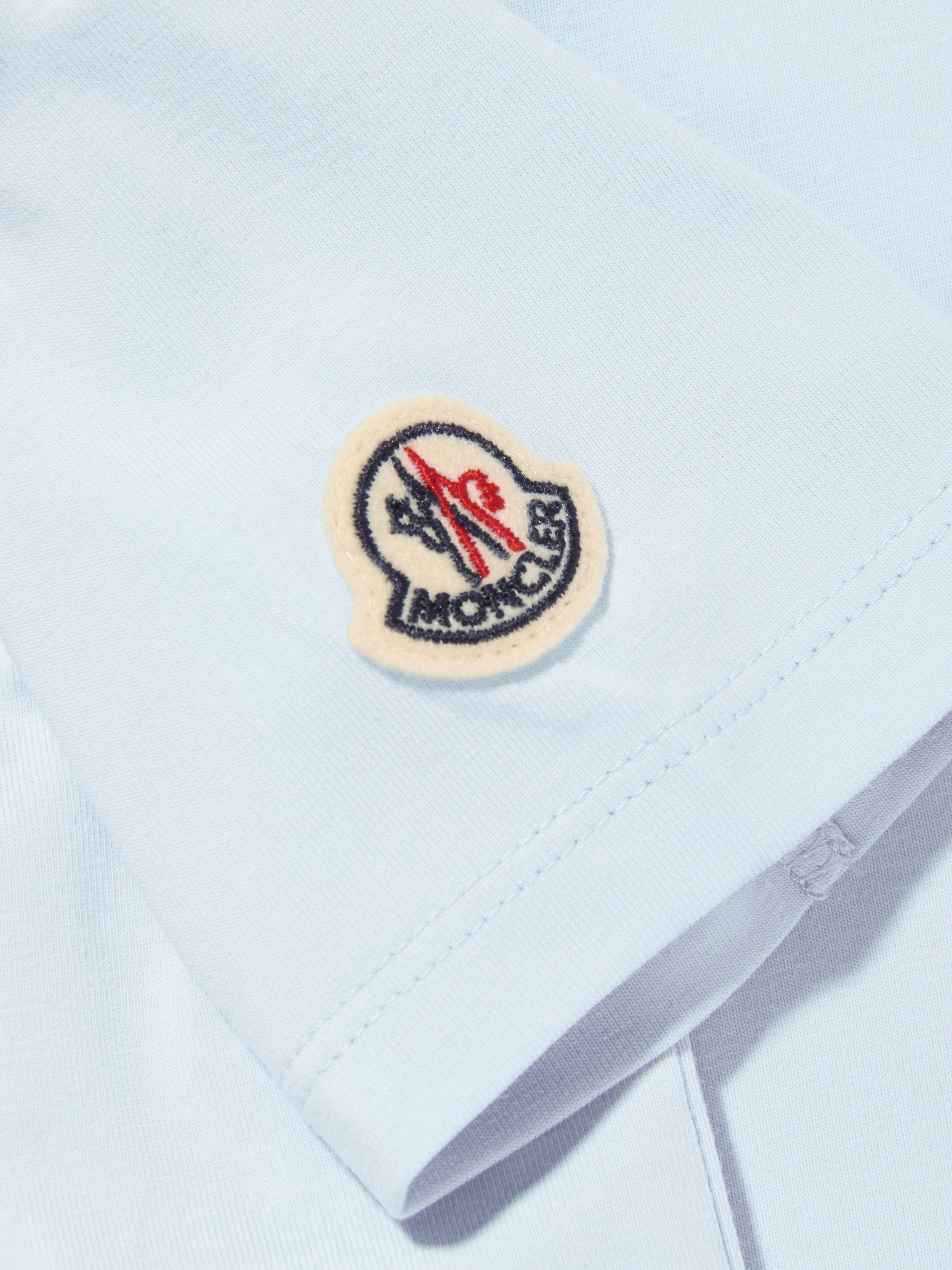 Moncler Enfant Baby Boys Logo T-Shirt in Blue Buy Authentic Online