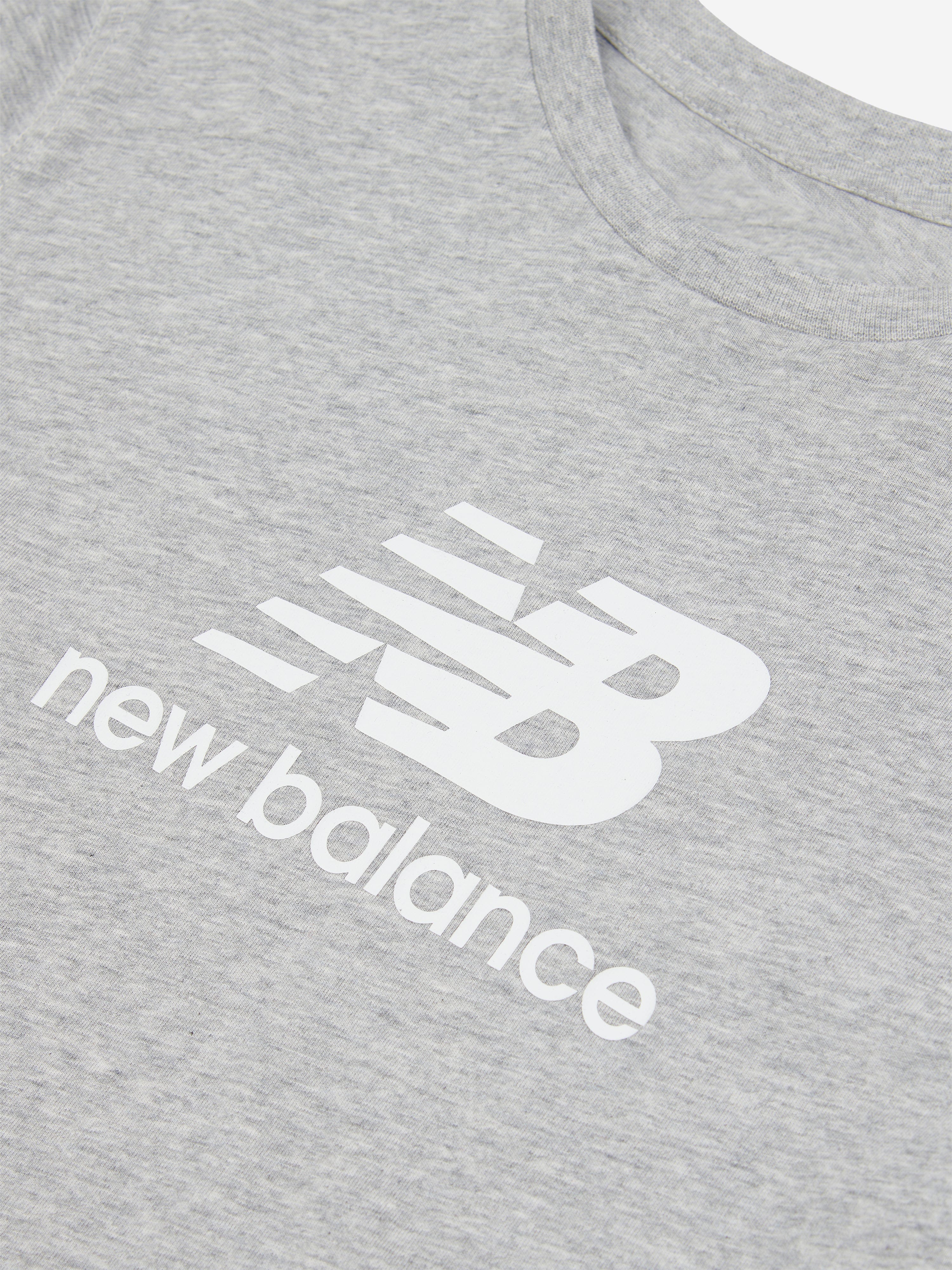 New Balance Boys Jersey Stacked Logo T-Shirt in Grey Footlocker Finishline Cheap Pice