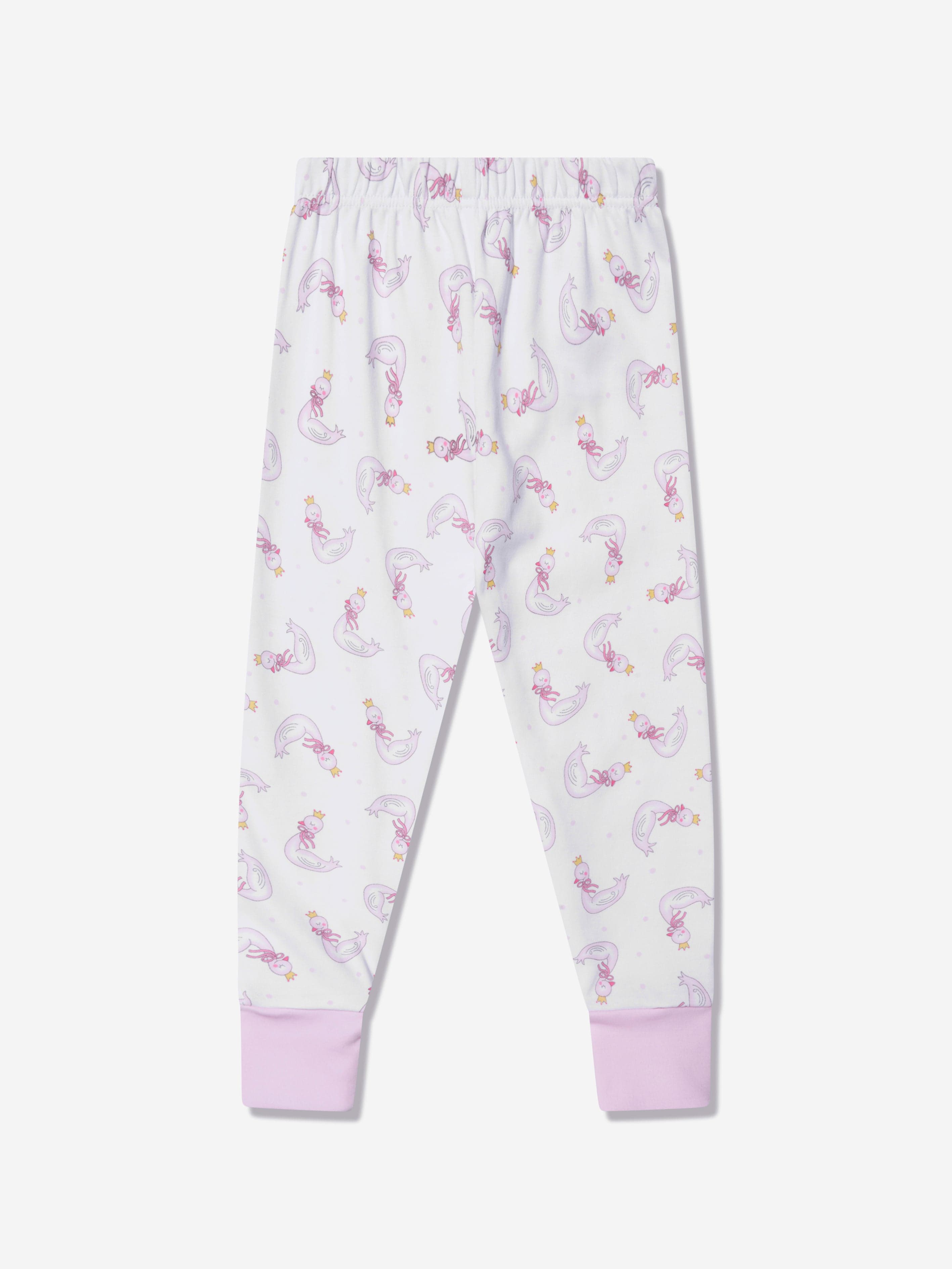 Magnolia Baby Baby Girls Princess Swan Long Pyjamas in White Browse