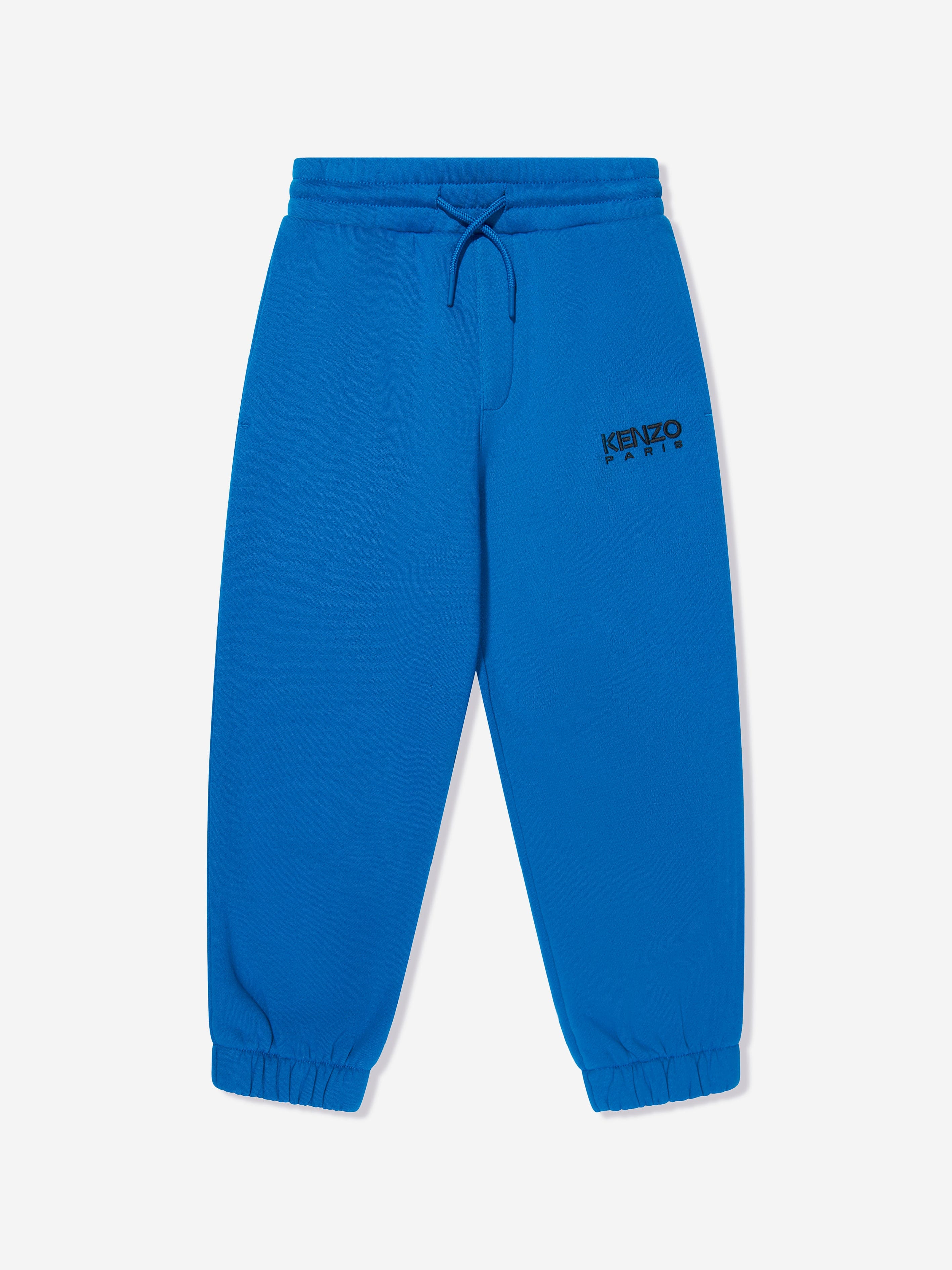 KENZO Boys Logo Joggers in Blue Cheap Hot Sale
