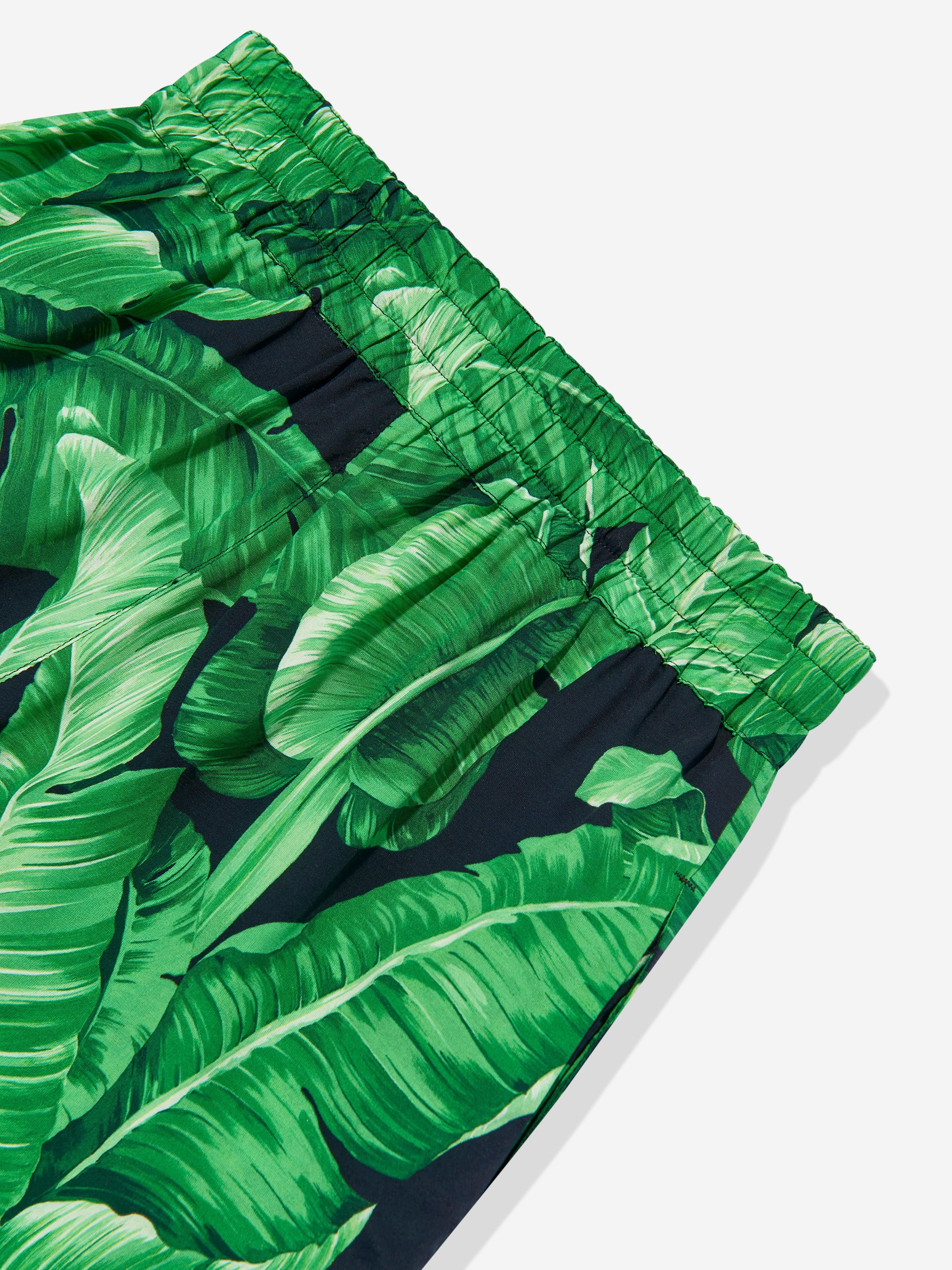 Dolce & Gabbana Boys Banana Leaf Bermuda Shorts in Green Online Online Free Shipping
