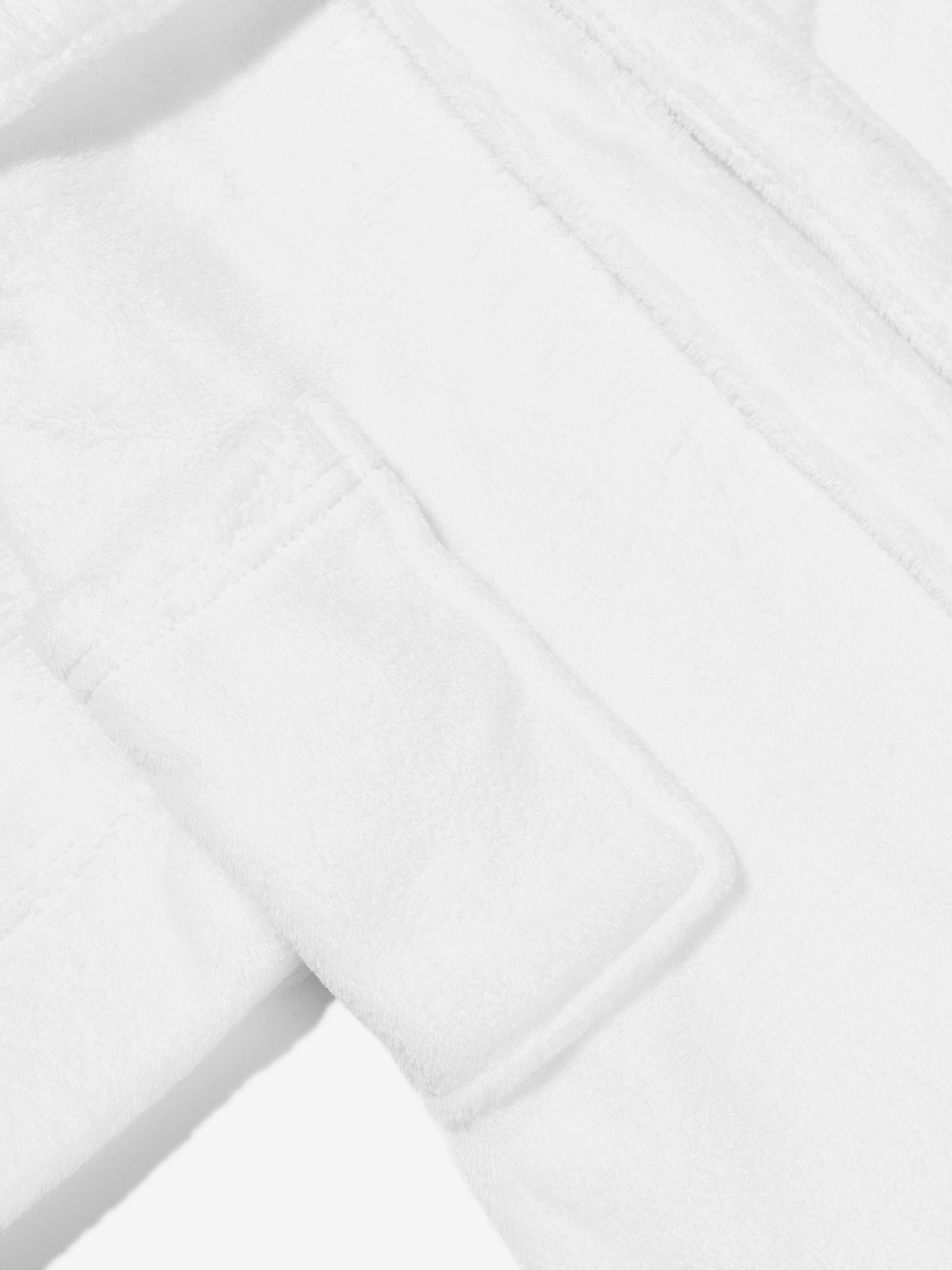 Ralph Lauren Boys Bear Patch Robe in White Discount Outlet Store