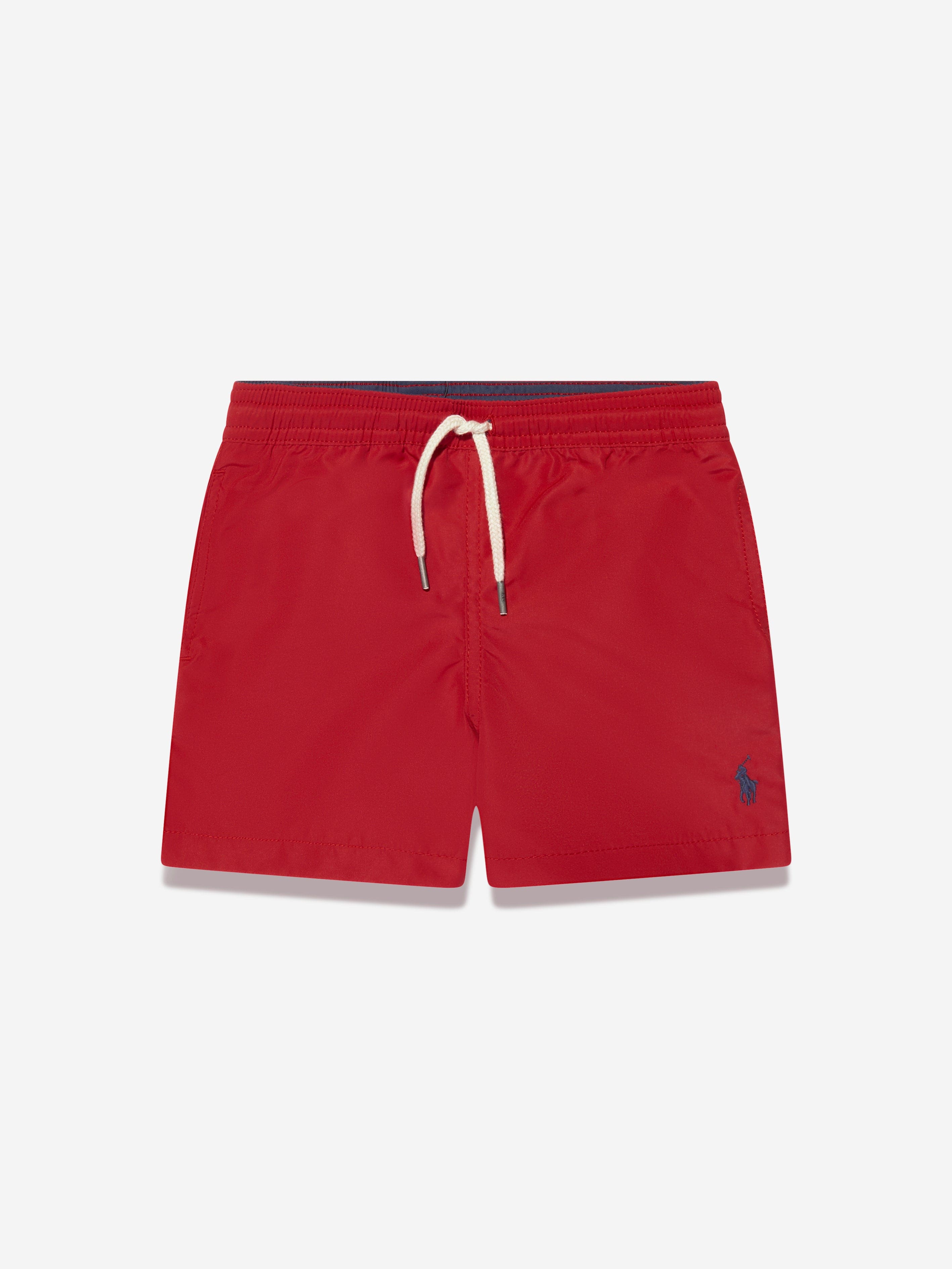 Ralph Lauren Boys Logo Swim Shorts in Red Cheap Sale Purchase