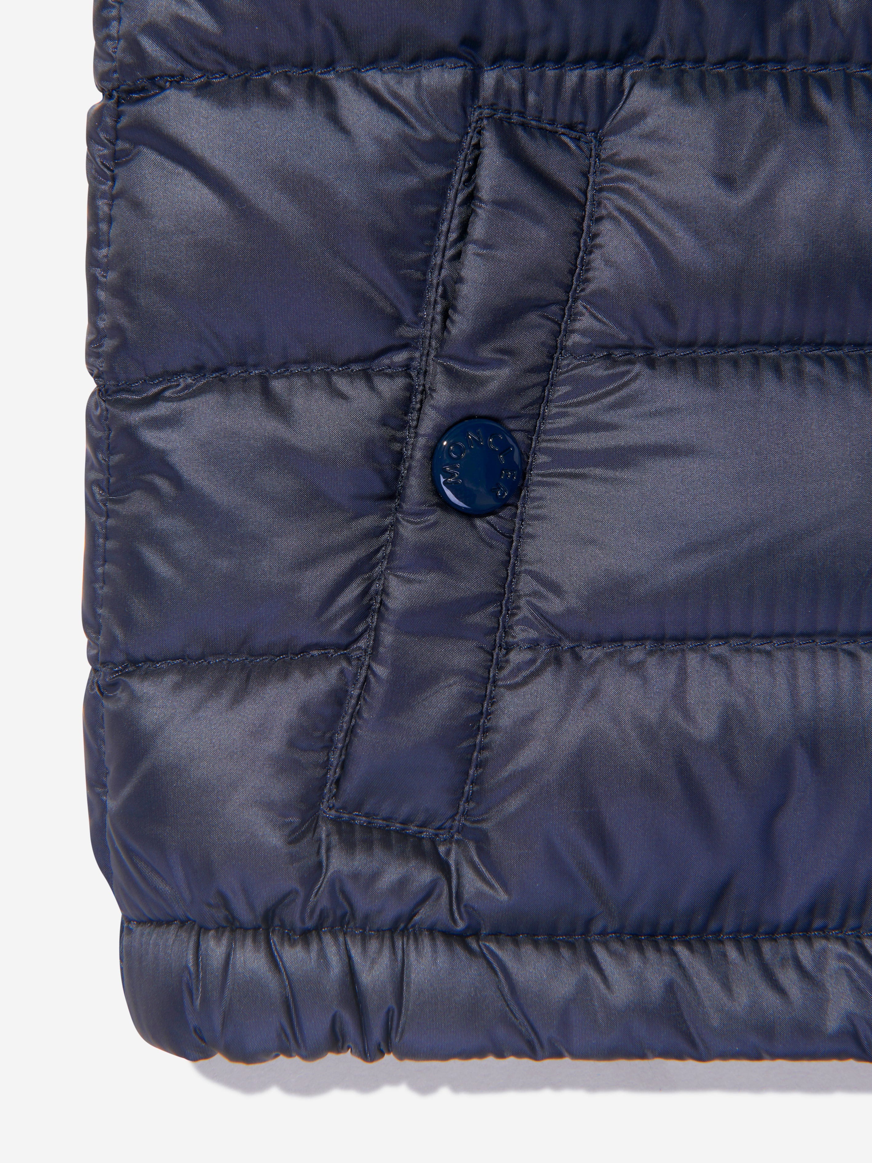 Moncler Enfant Baby Down Padded New Amaury Gilet in Navy Discount Professional