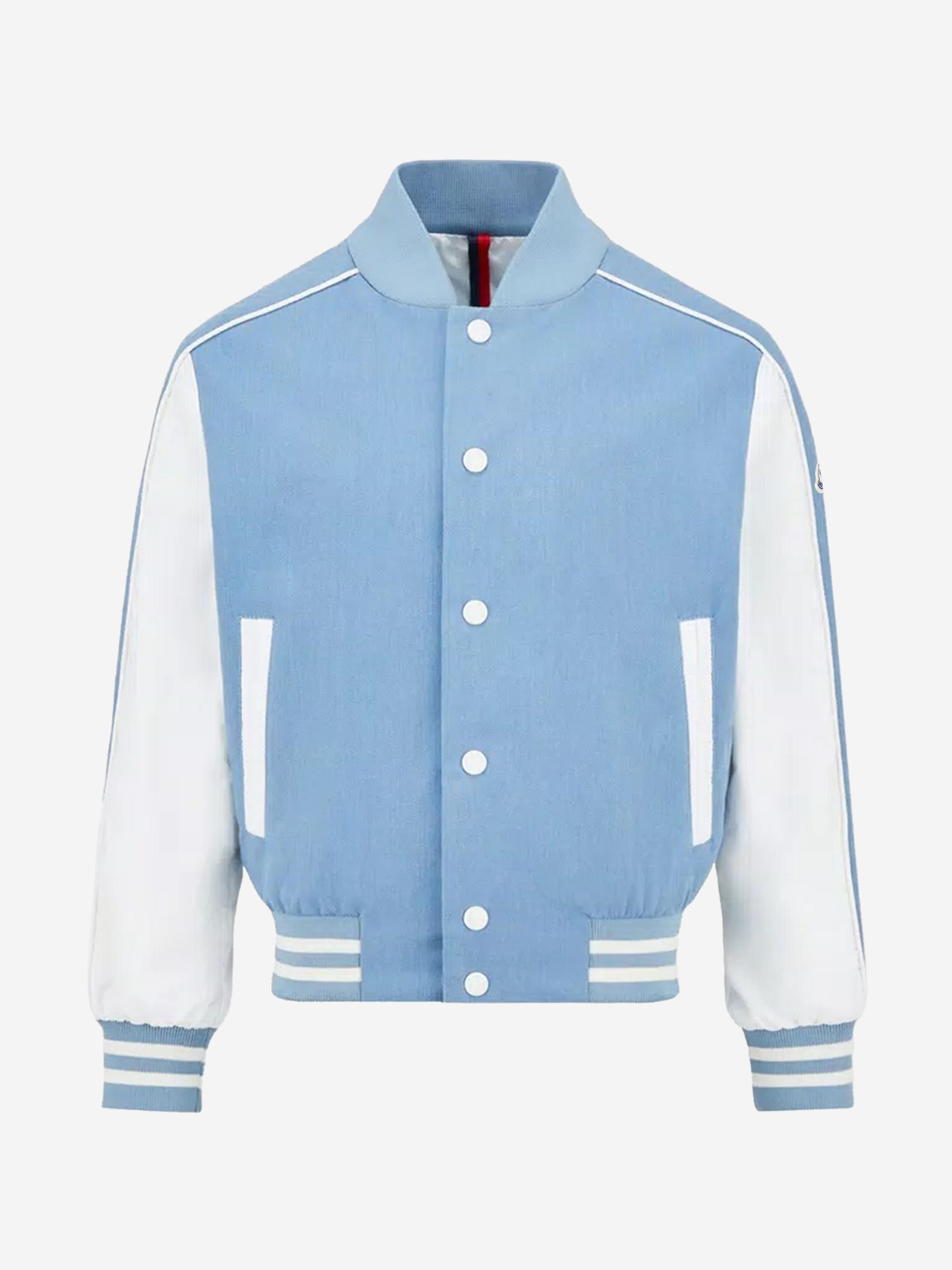 Moncler Enfant Boys Kobby Bomber Jacket in Blue Best Sale Cheap Online