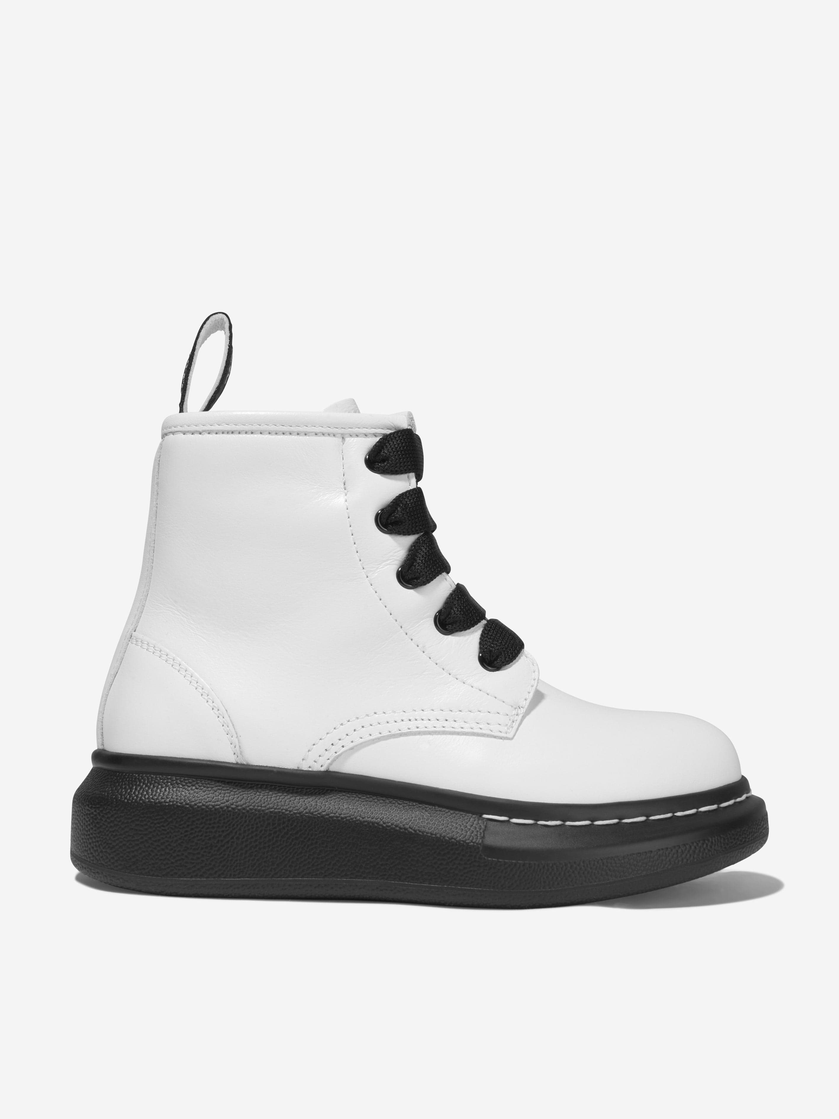 Alexander McQueen Unisex Leather Lace Up Boots Sale Ebay