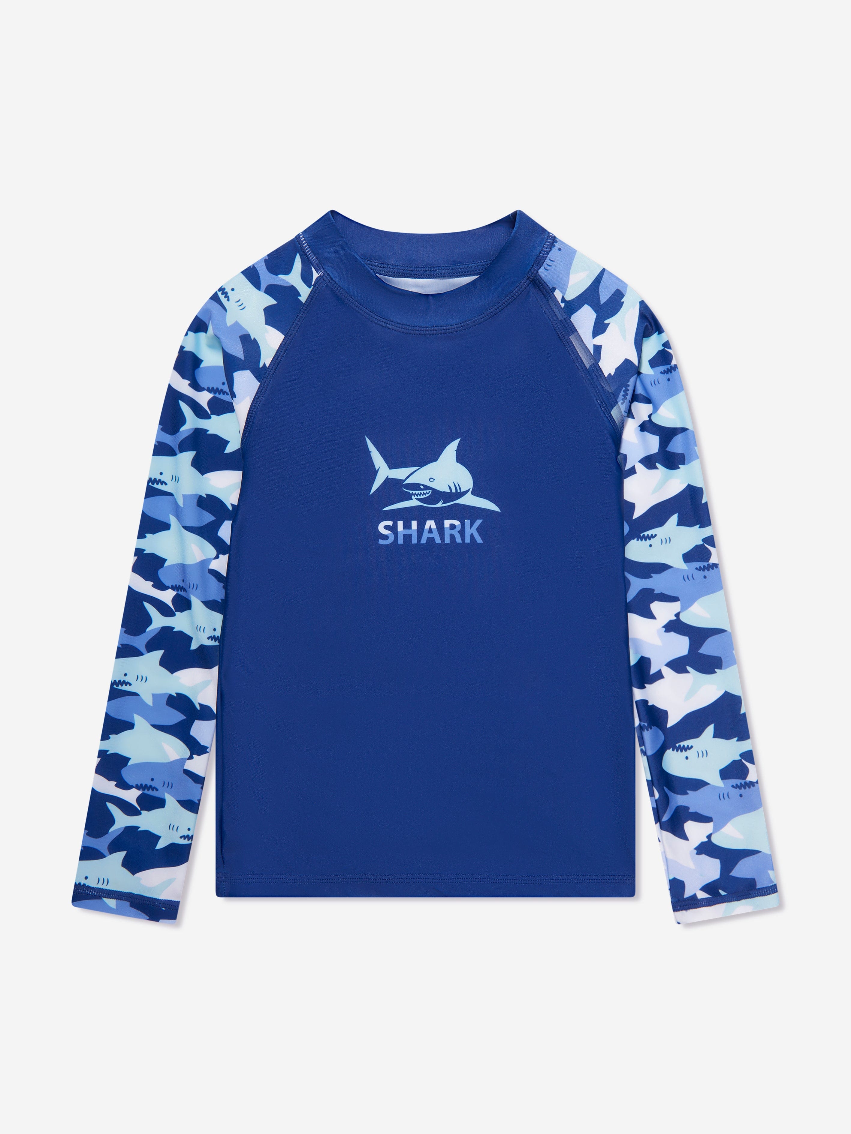 Soli Swim Boys Sun Protective Rash Guard (UPF50+) in Blue Cheap Lowest Pice